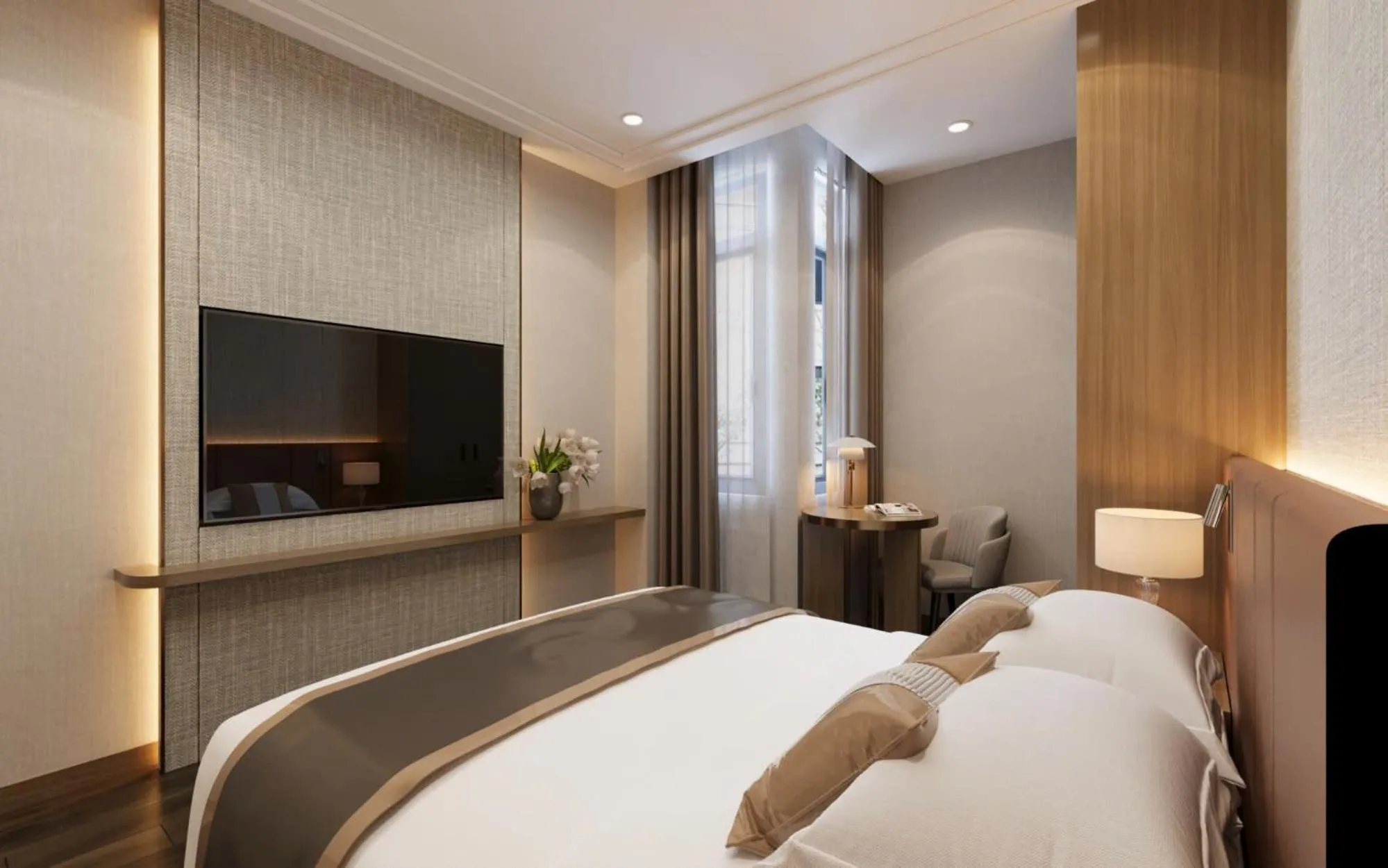 Bed in Hong Ngoc Cochinchine Boutique Hotel & Spa