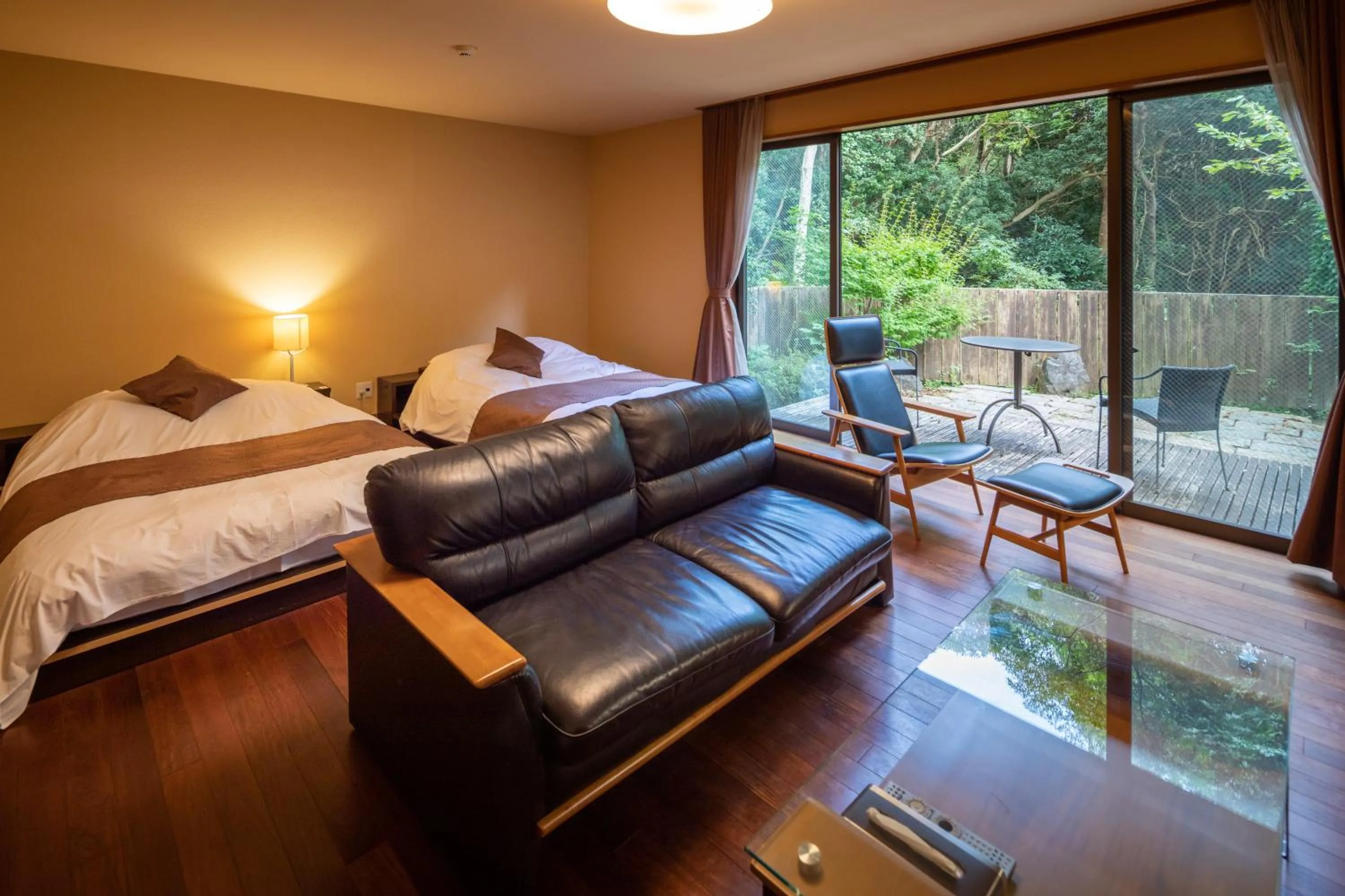 Living room, Bed in Mori no Nanakusa