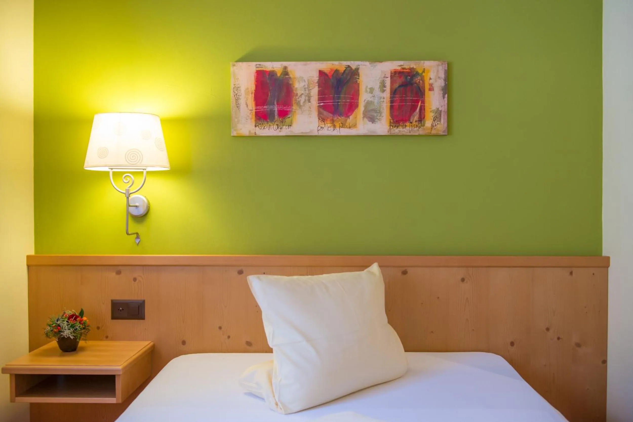 Bed in Hotel La Cruna