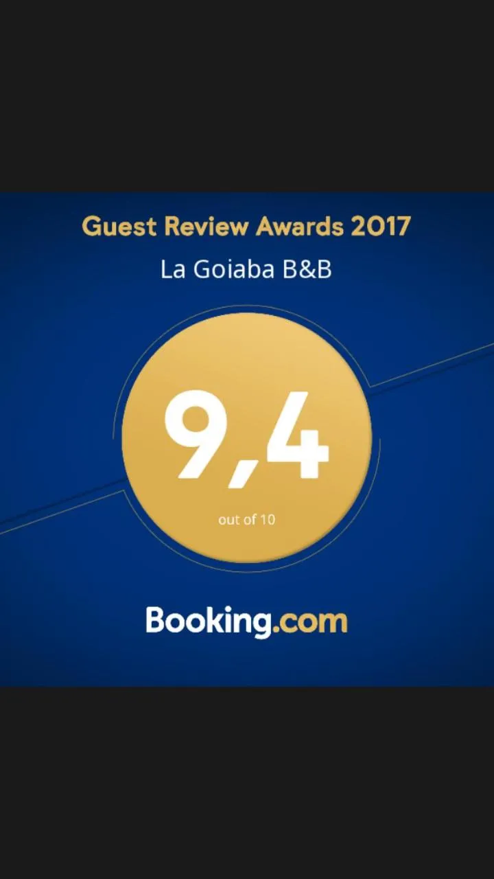 Certificate/Award in La Goiaba B&B
