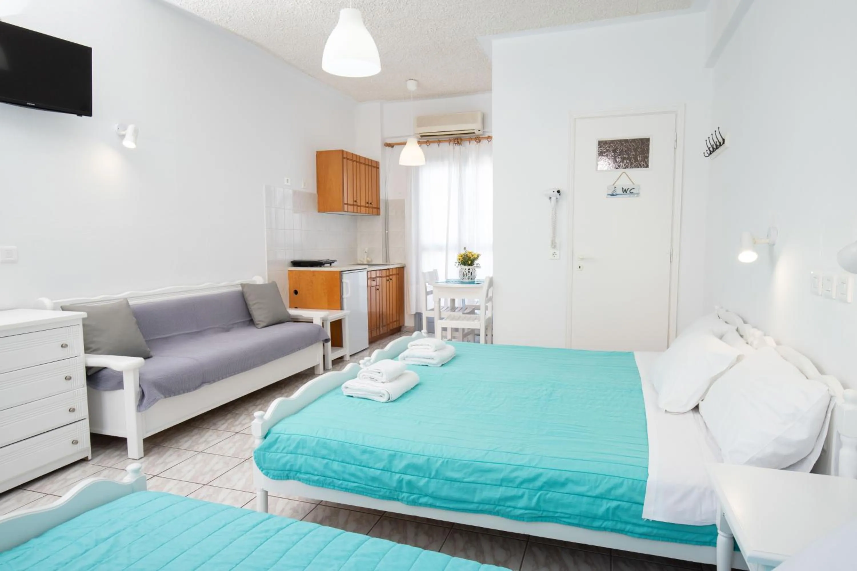 Bed in Zacharakis Studios