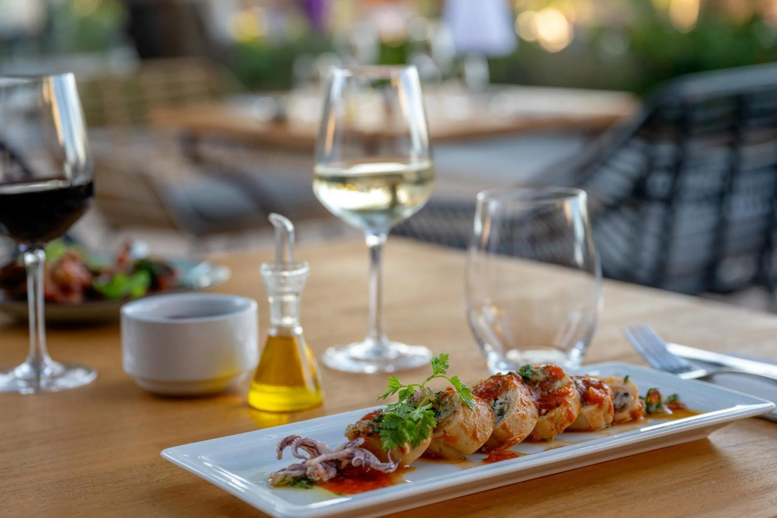 Food and drinks in Les Jardins du Cèdre, Boutique hôtel & gastronomie