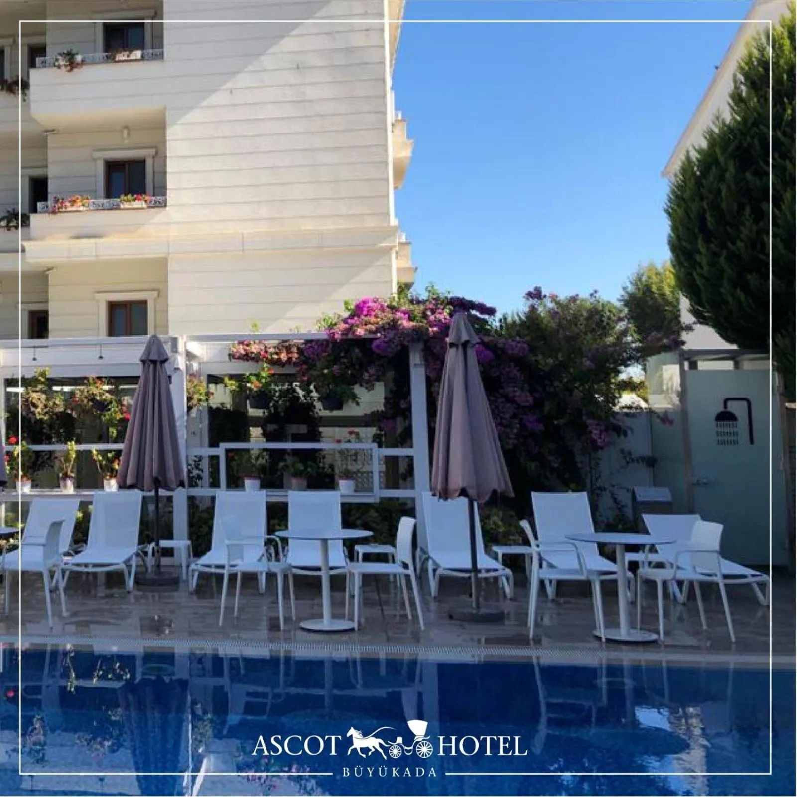 Swimming pool in Ascot Hotel Büyükada
