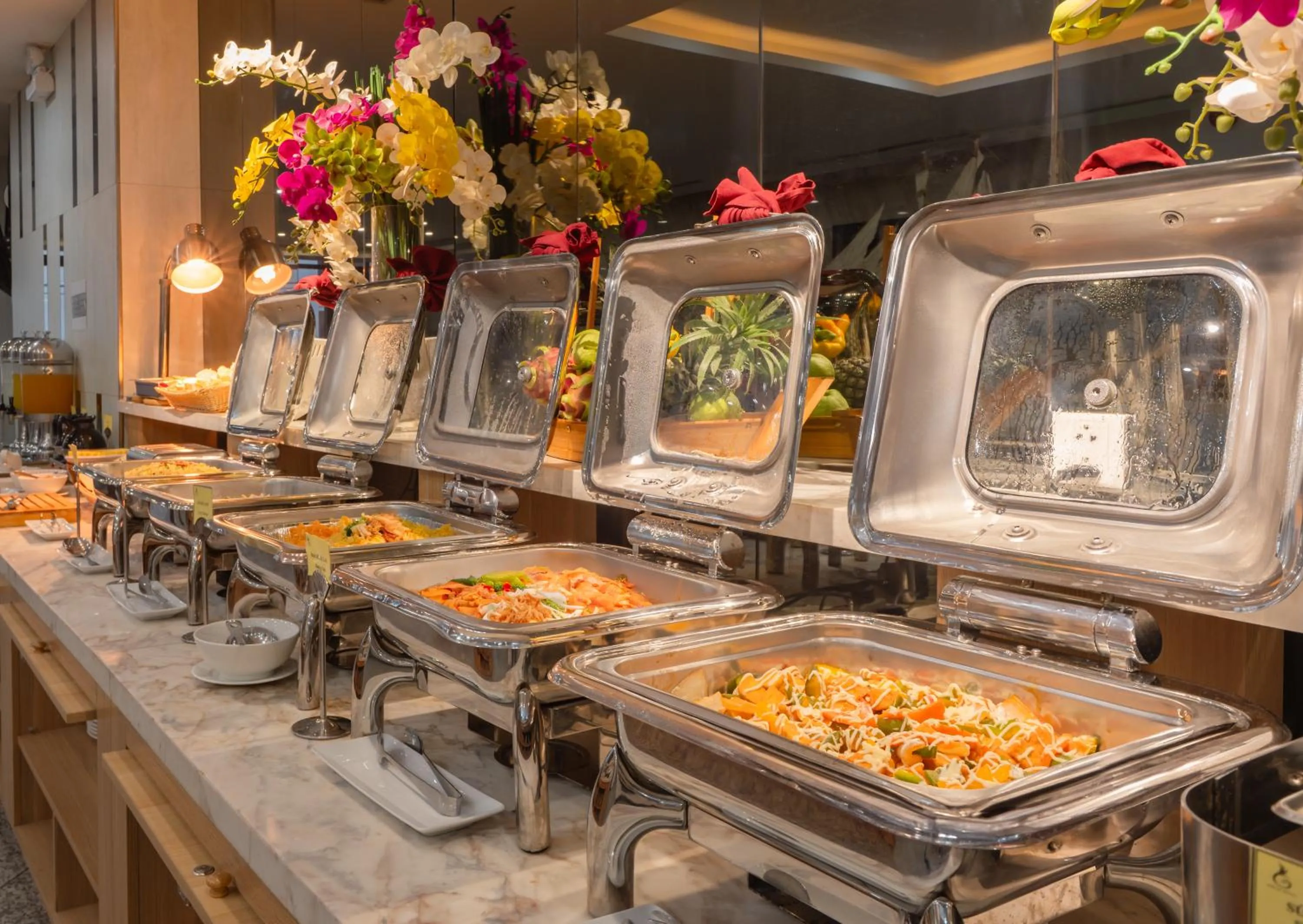 Buffet breakfast in Gosia Hotel