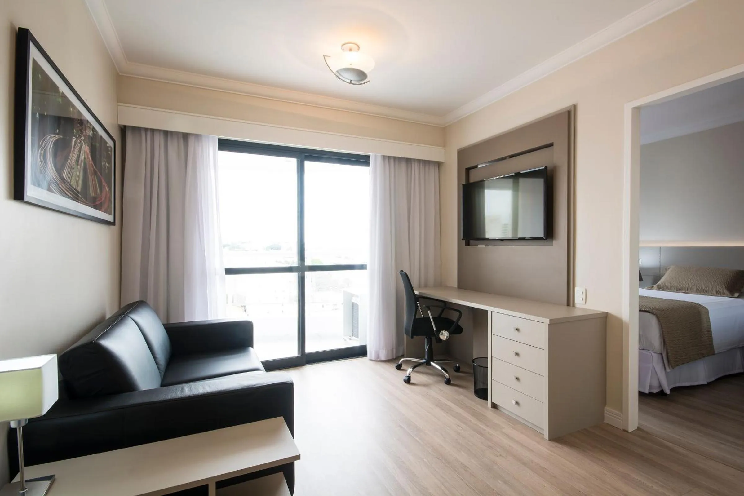 Living room, Bed in Tsue The Palace Flats