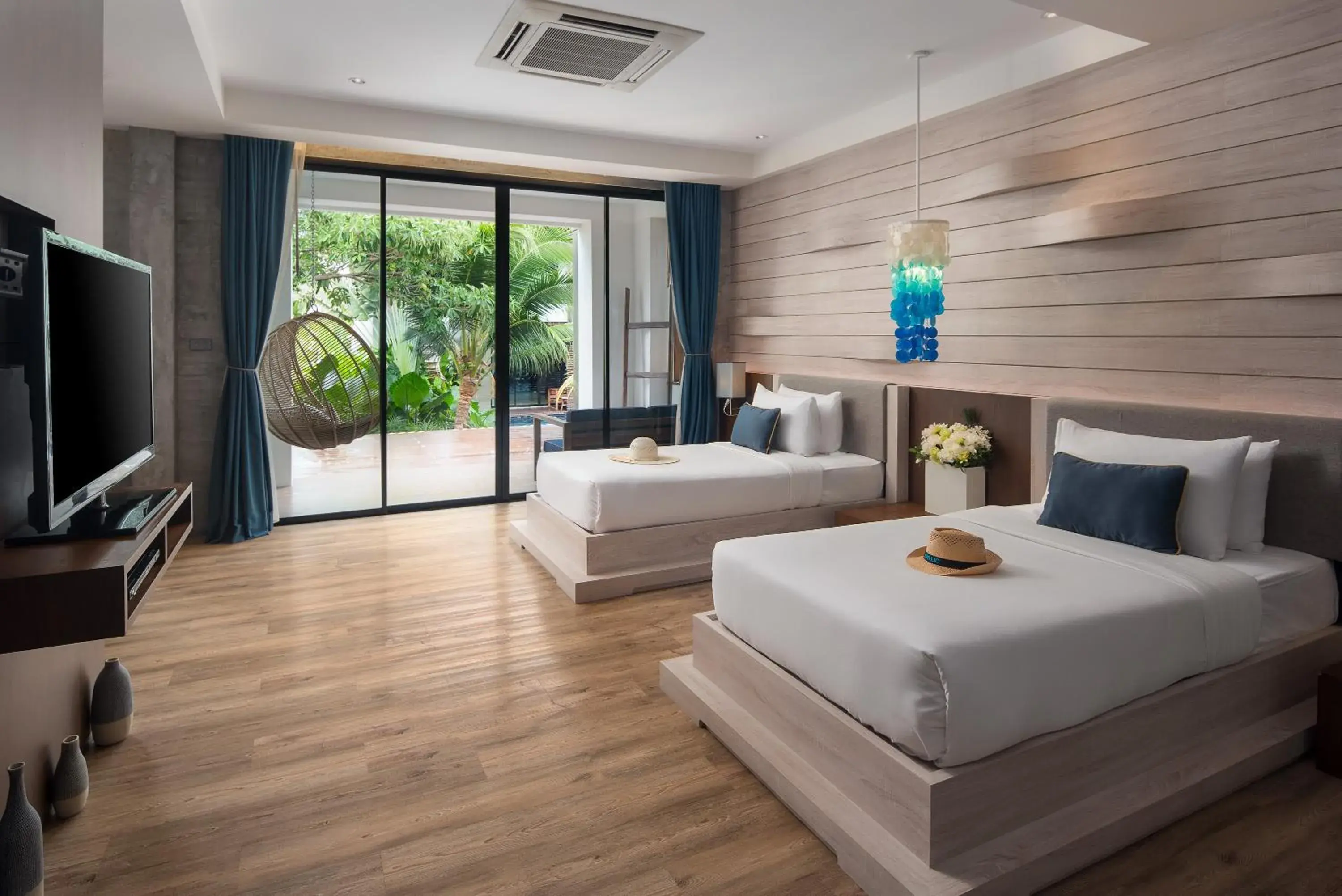 Twin Room with Pool View in Idyllic Concept Resort Twin Room with Pool View in Idyllic Concept Resort