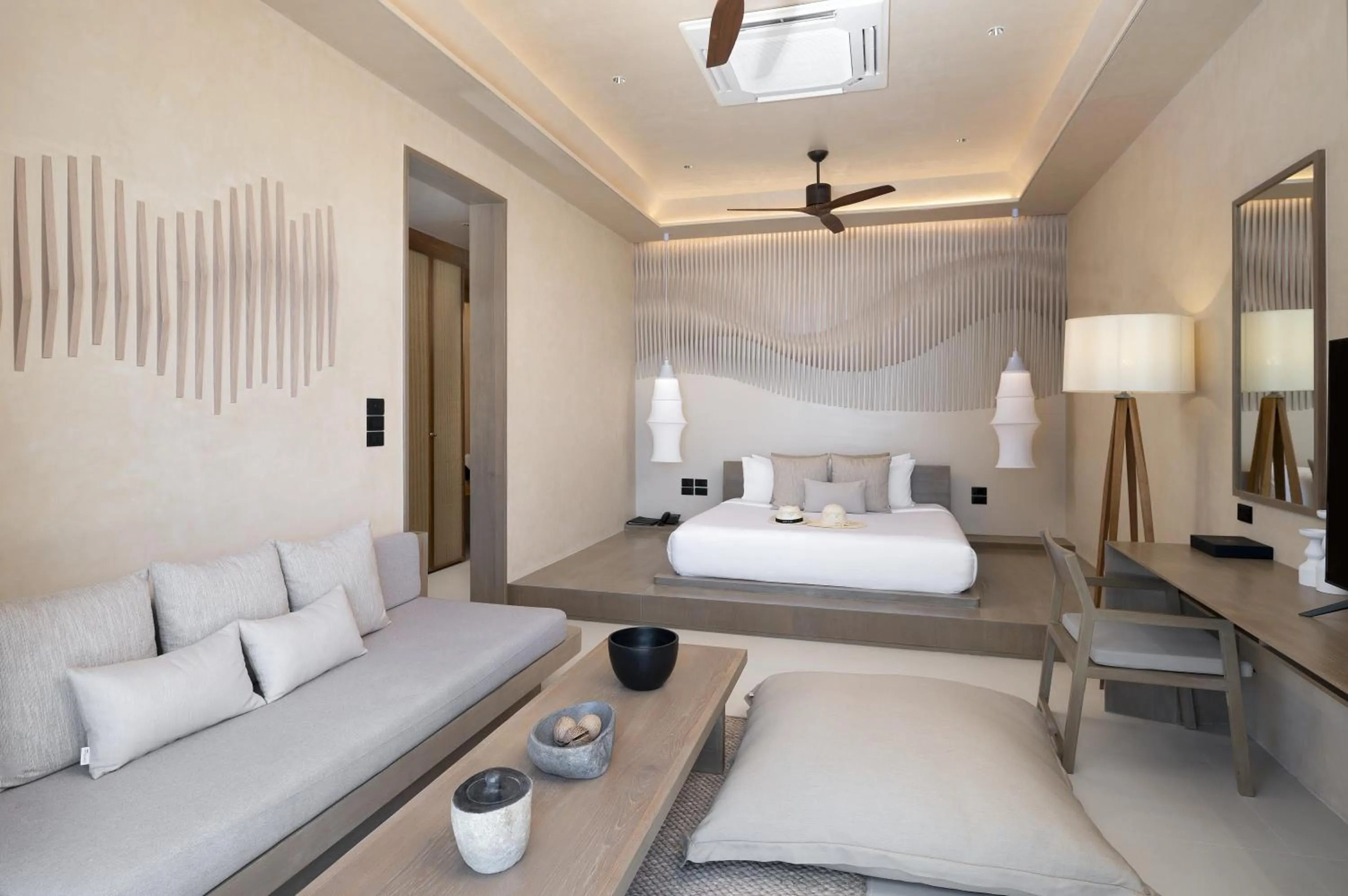 Bed in Idyllic Concept Resort