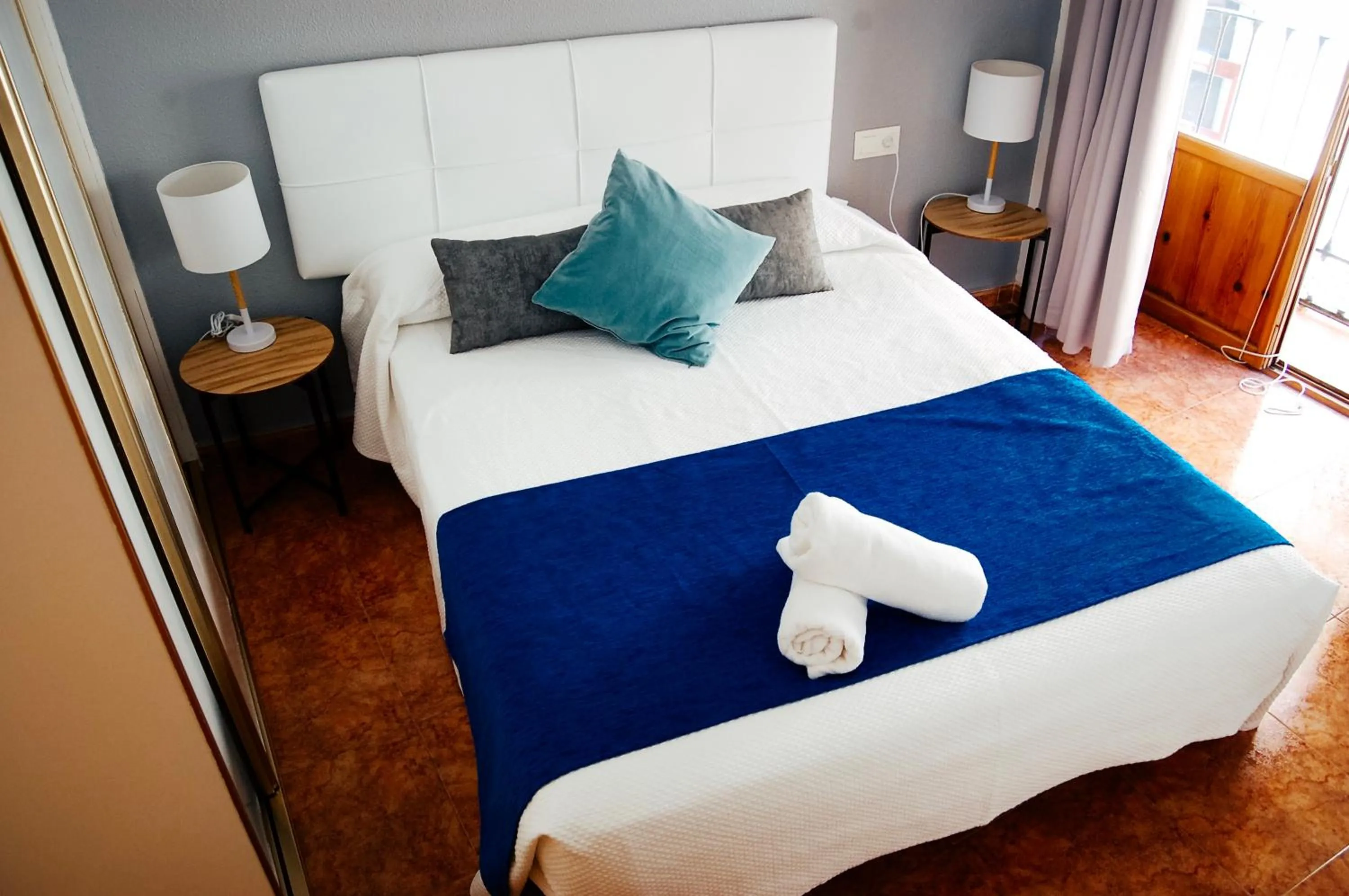 Bedroom, Bed in Nest Style Granada