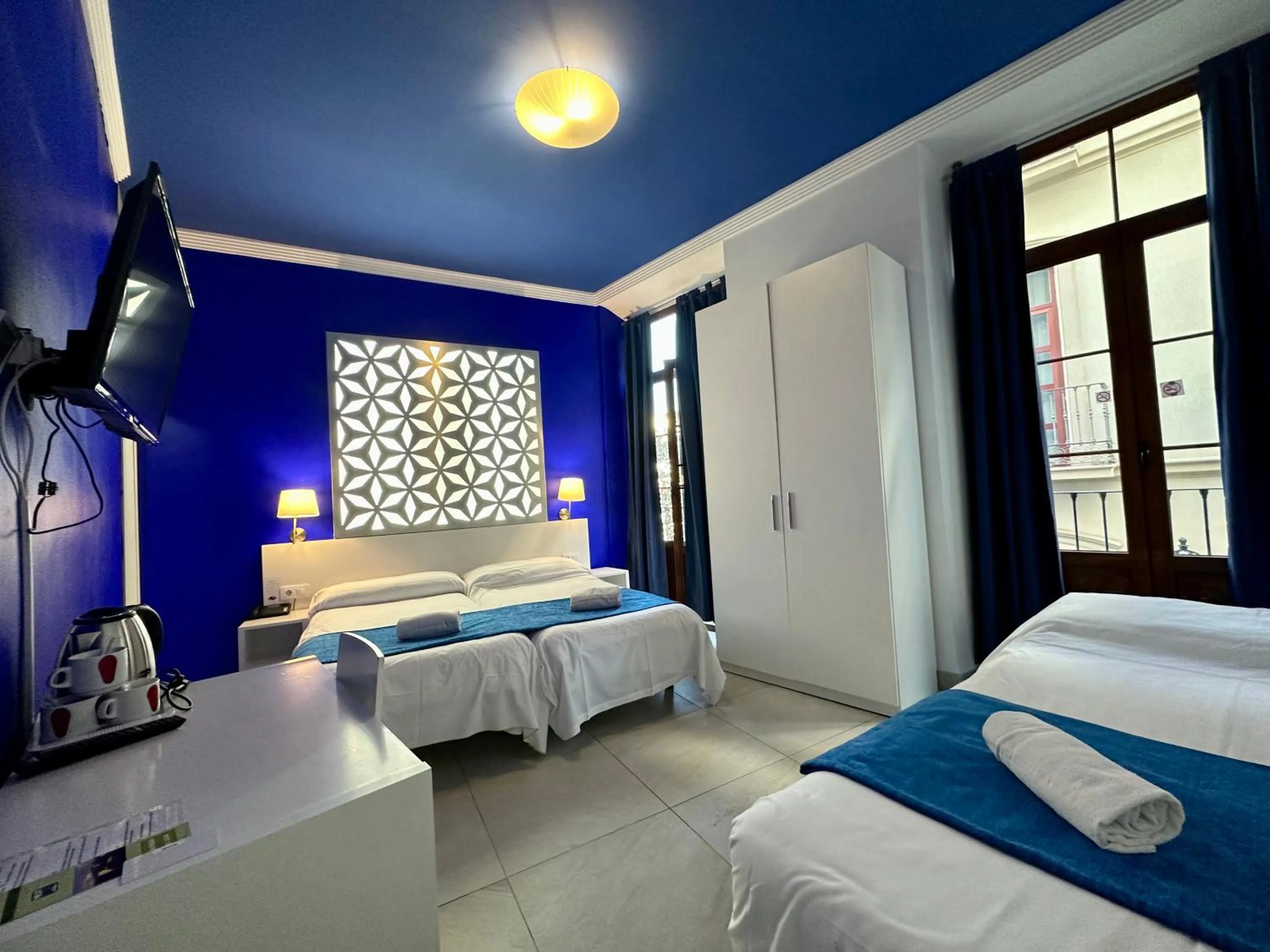 Bedroom, Bed in Nest Style Granada