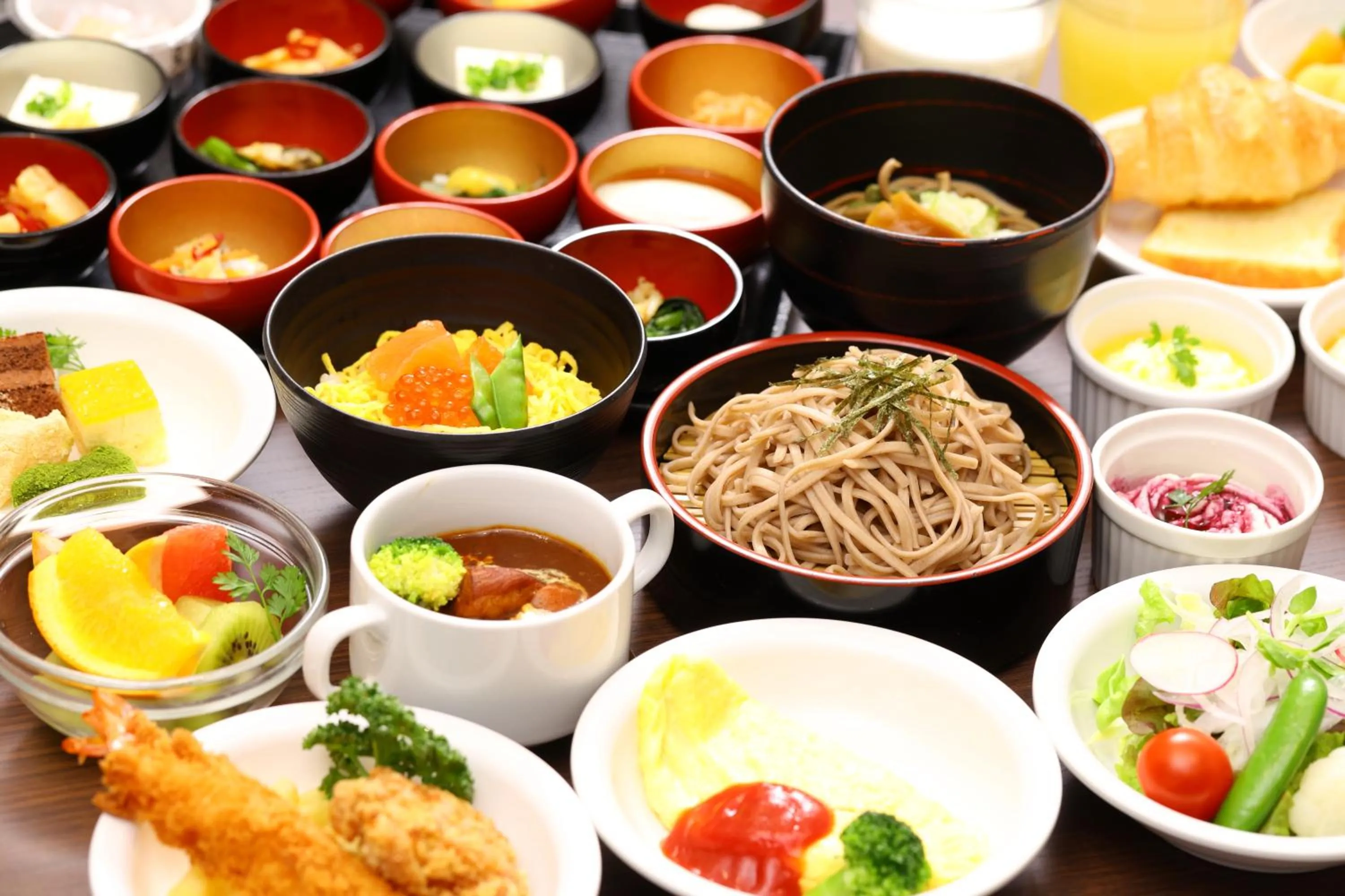 Buffet breakfast in Dormy Inn Matsumoto