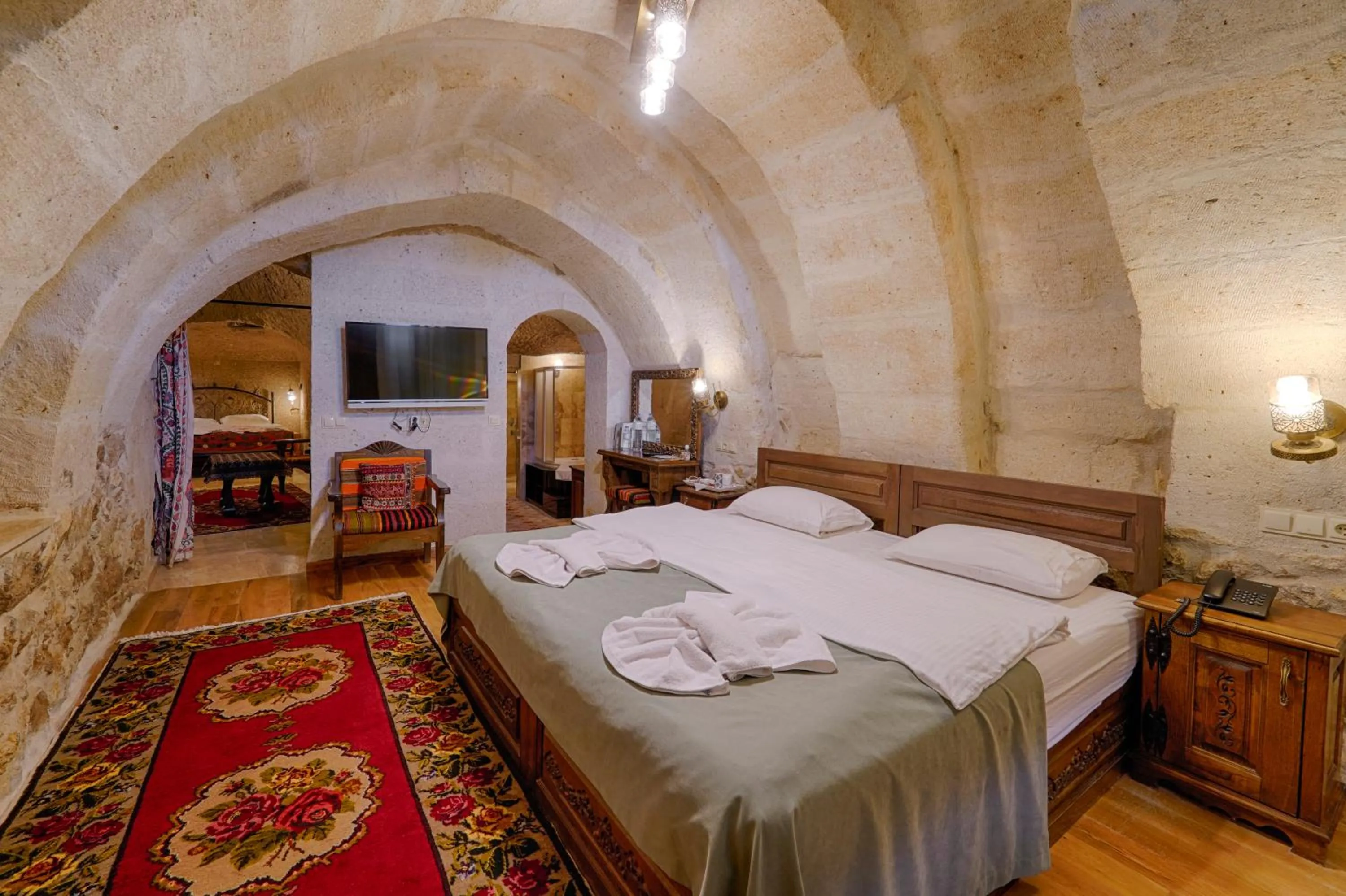 Bed in Yoruk Stone House