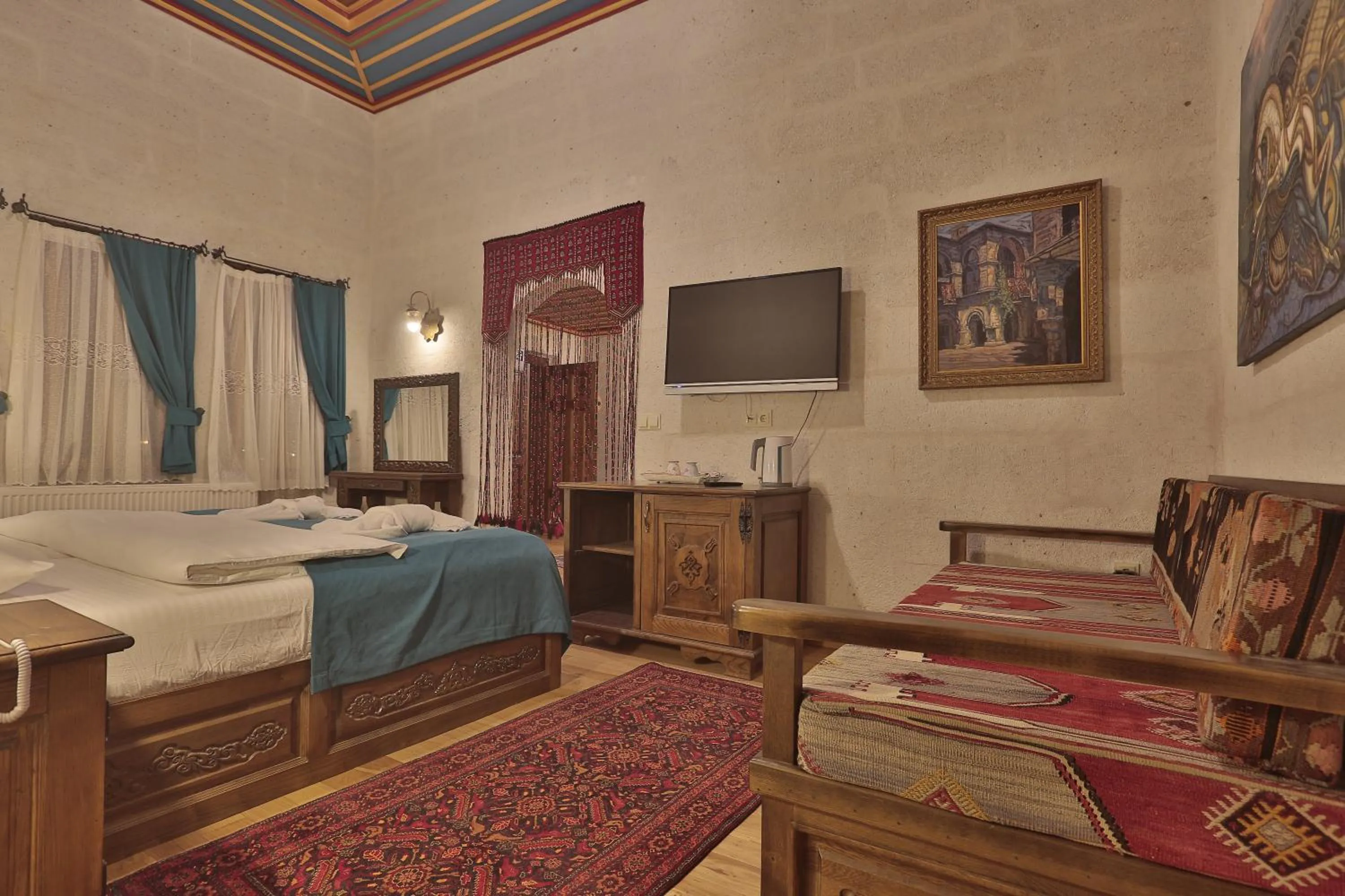 Bed in Yoruk Stone House