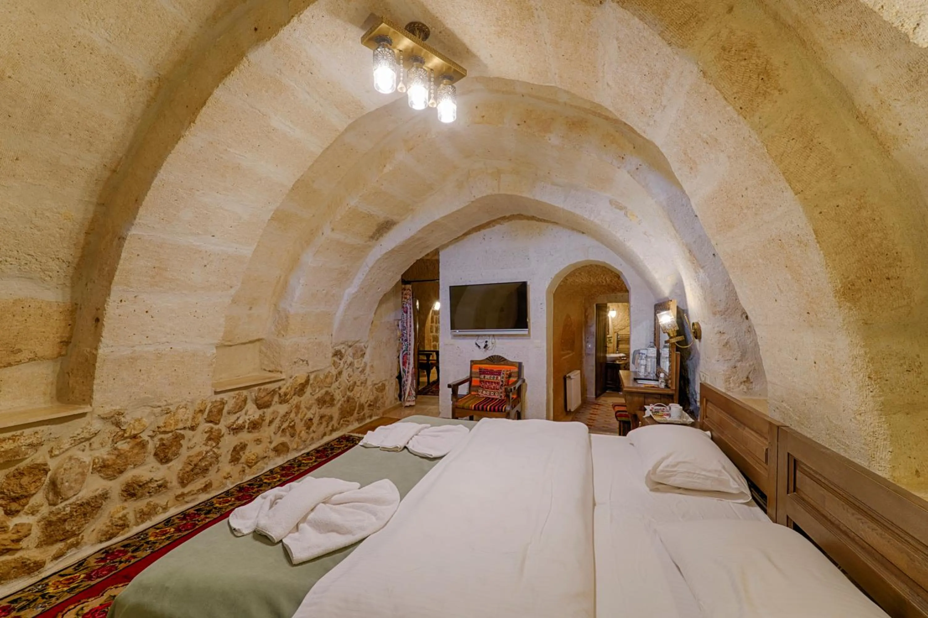 Bed in Yoruk Stone House