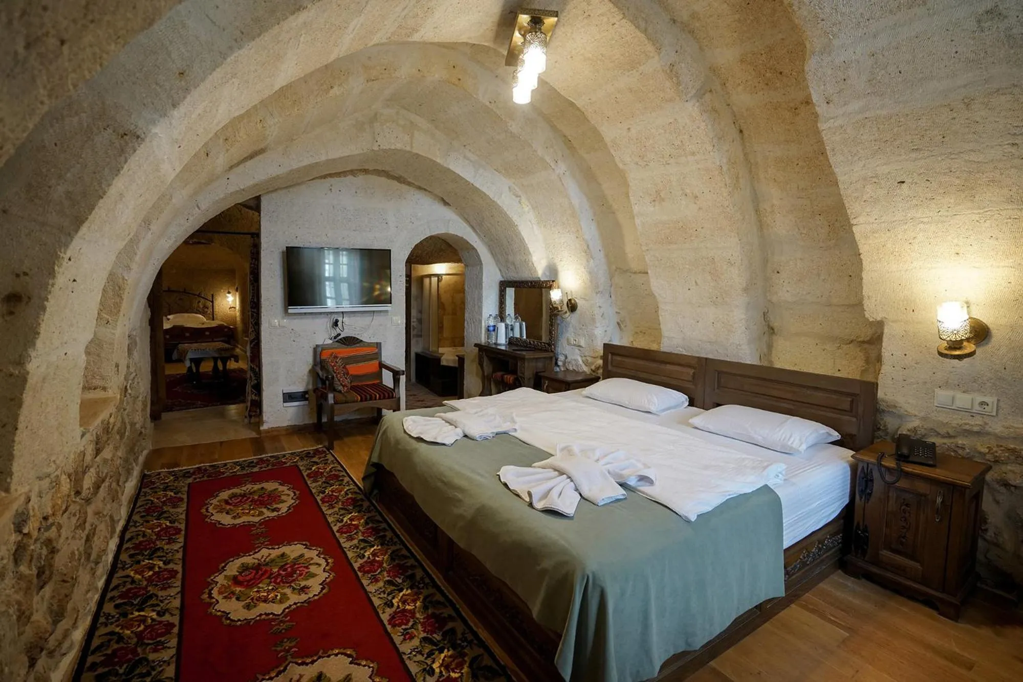 Bed in Yoruk Stone House
