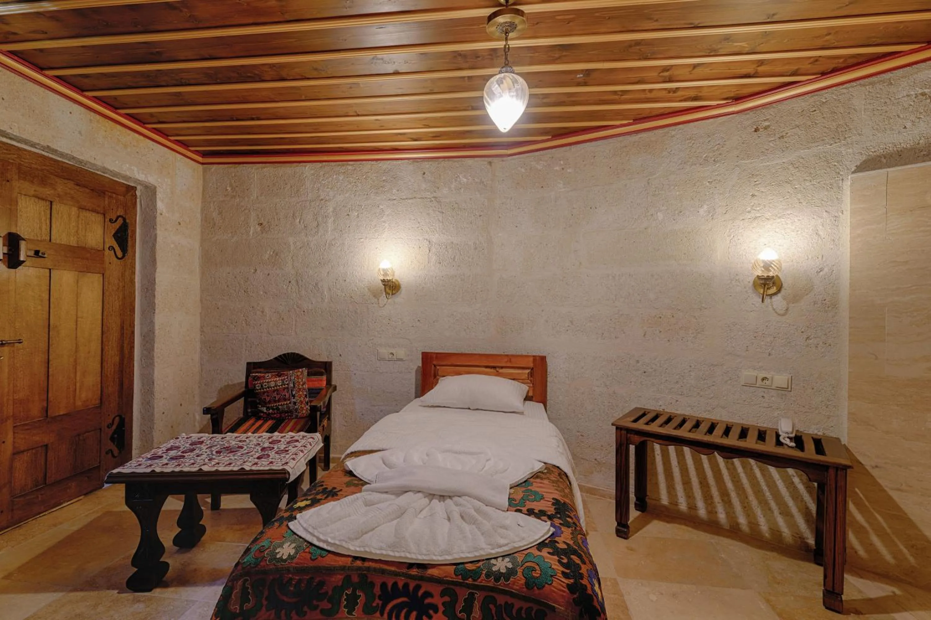 Bed in Yoruk Stone House