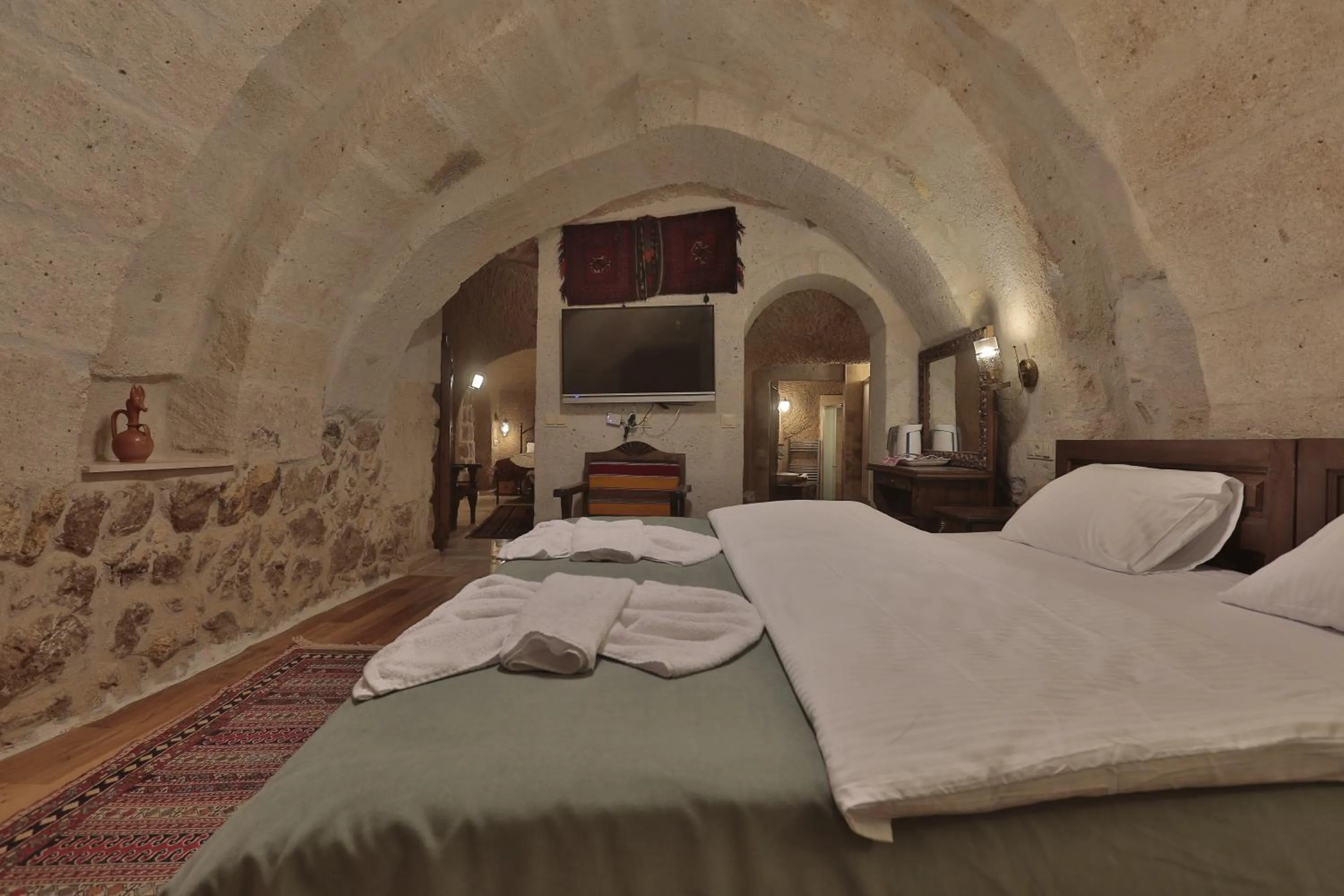 Bed in Yoruk Stone House