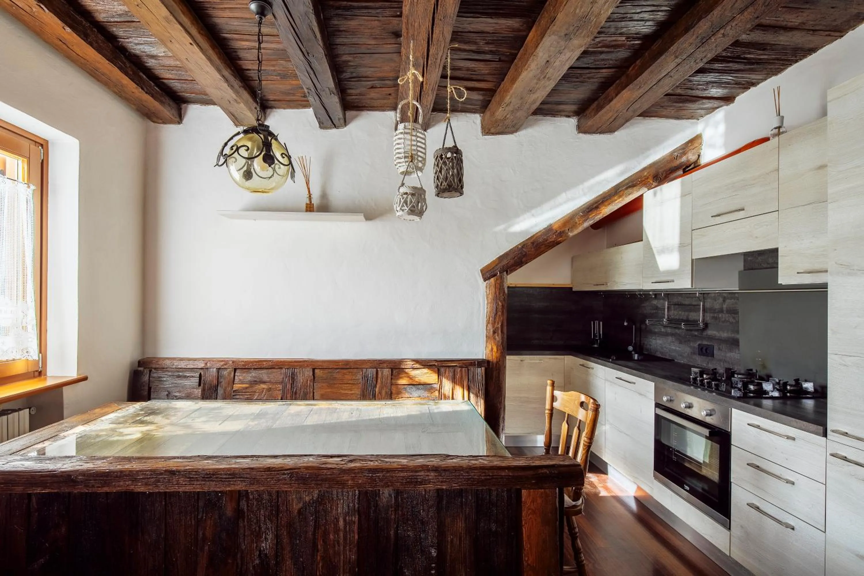 Kitchen or kitchenette in Barisetti Sport Hotel