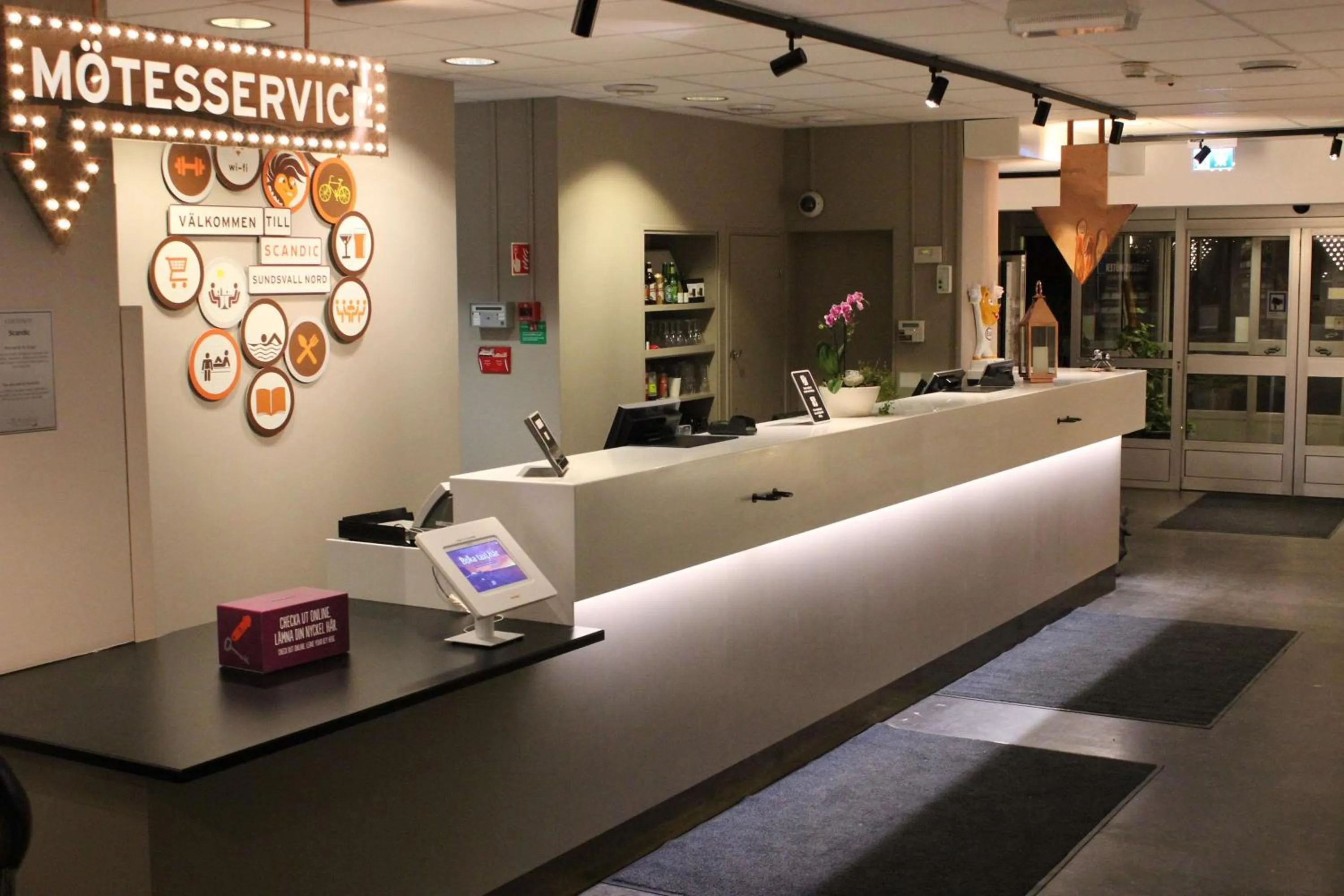 Lobby or reception in Scandic Sundsvall Nord