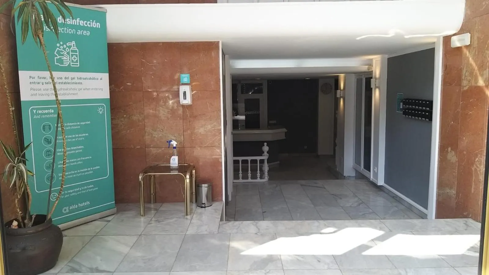 Lobby or reception in Hotel Alda Centro Gijón