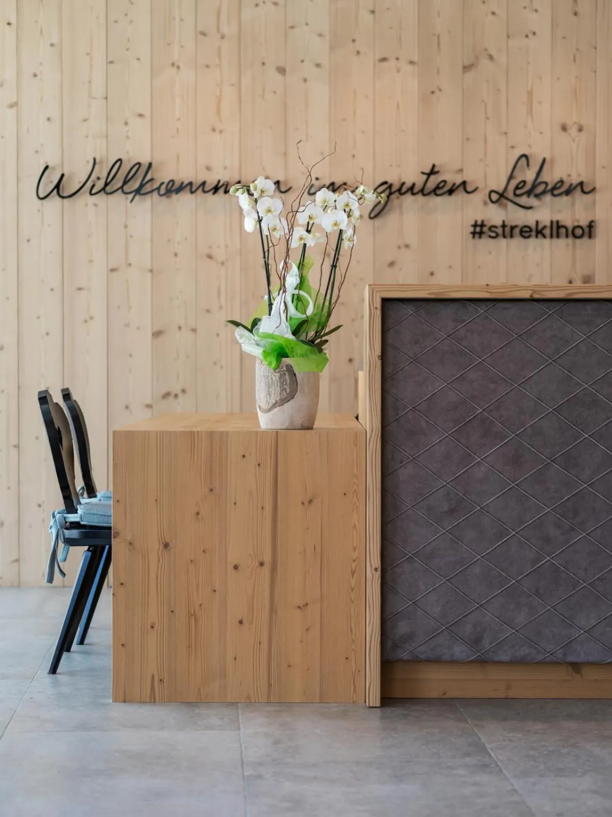 Lobby or reception in Hotel Streklhof