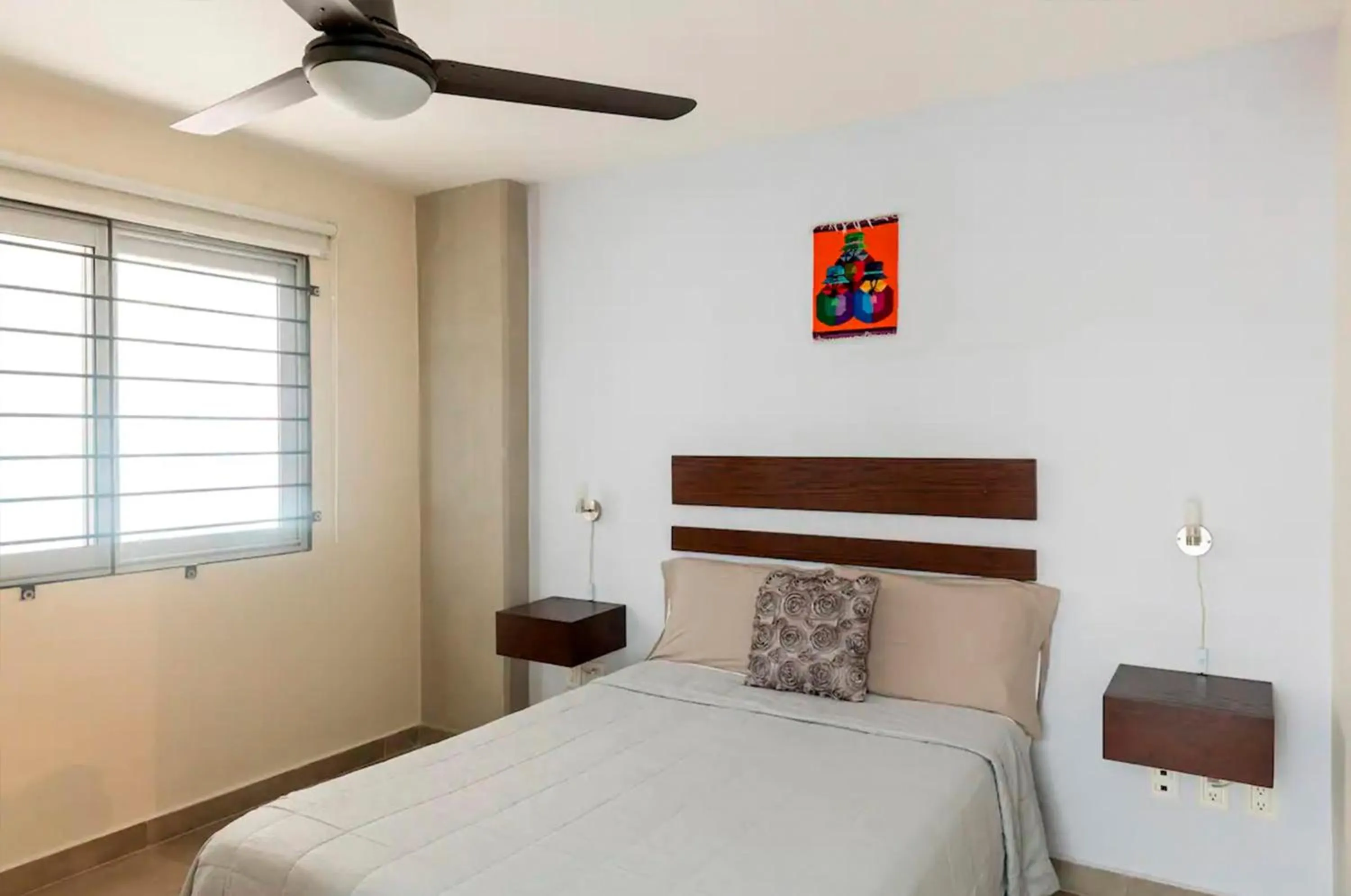 Bed in Departamento en Nuevo Vallarta