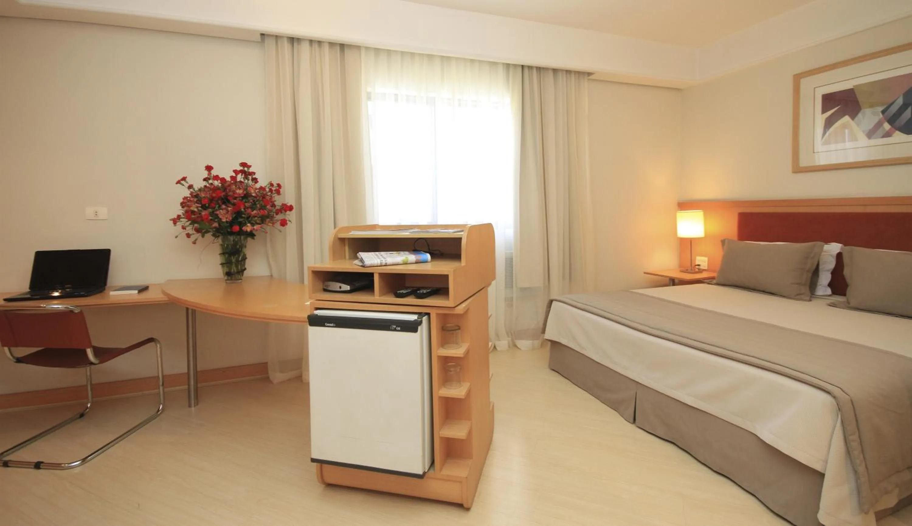 Bedroom, Bed in Bienal Suítes