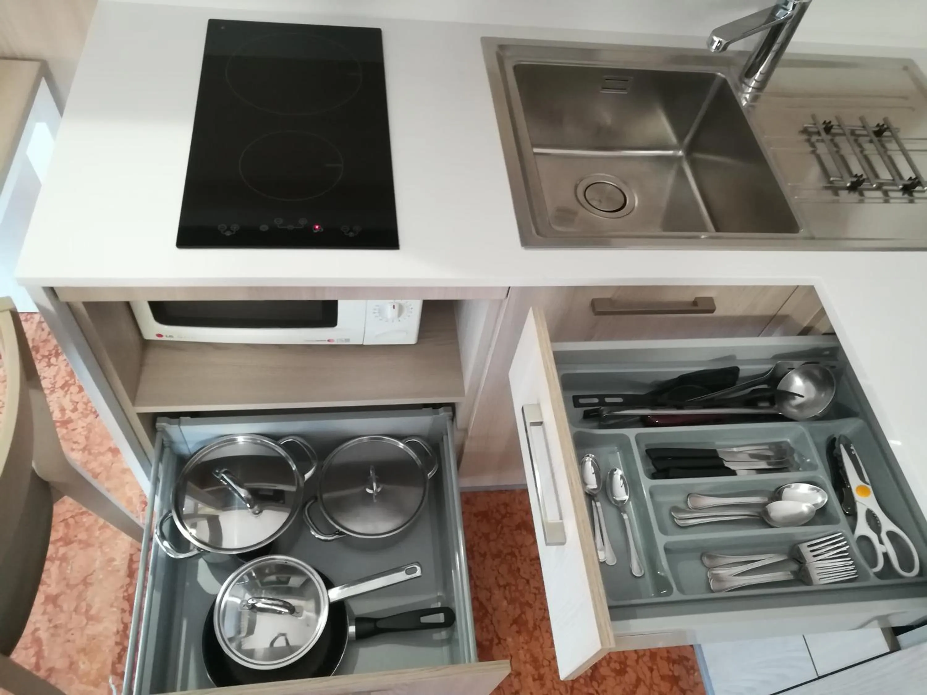 Kitchen or kitchenette in Residence all'Adige