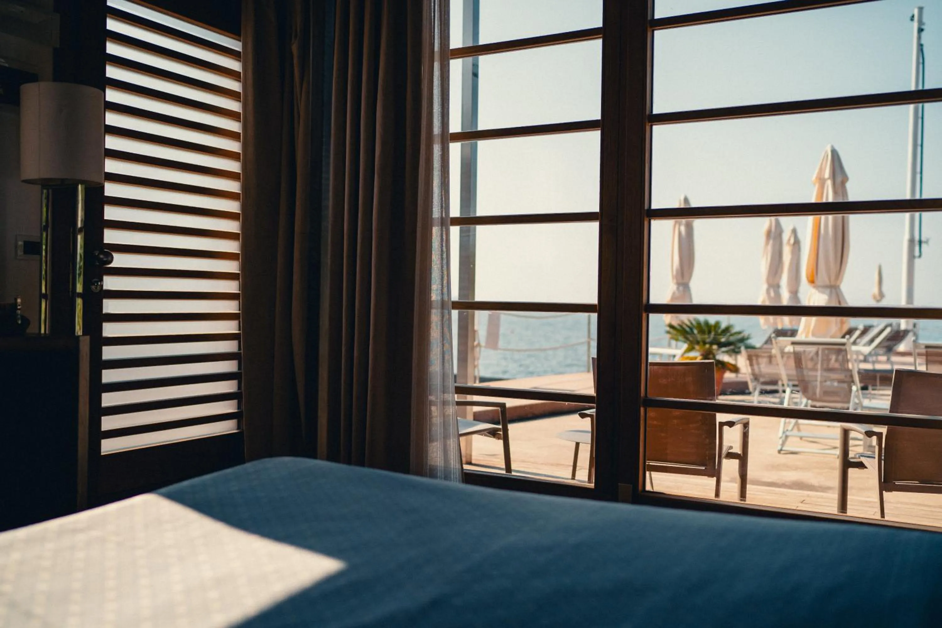 View (from property/room), Bed in Tre Merli Beach Hotel