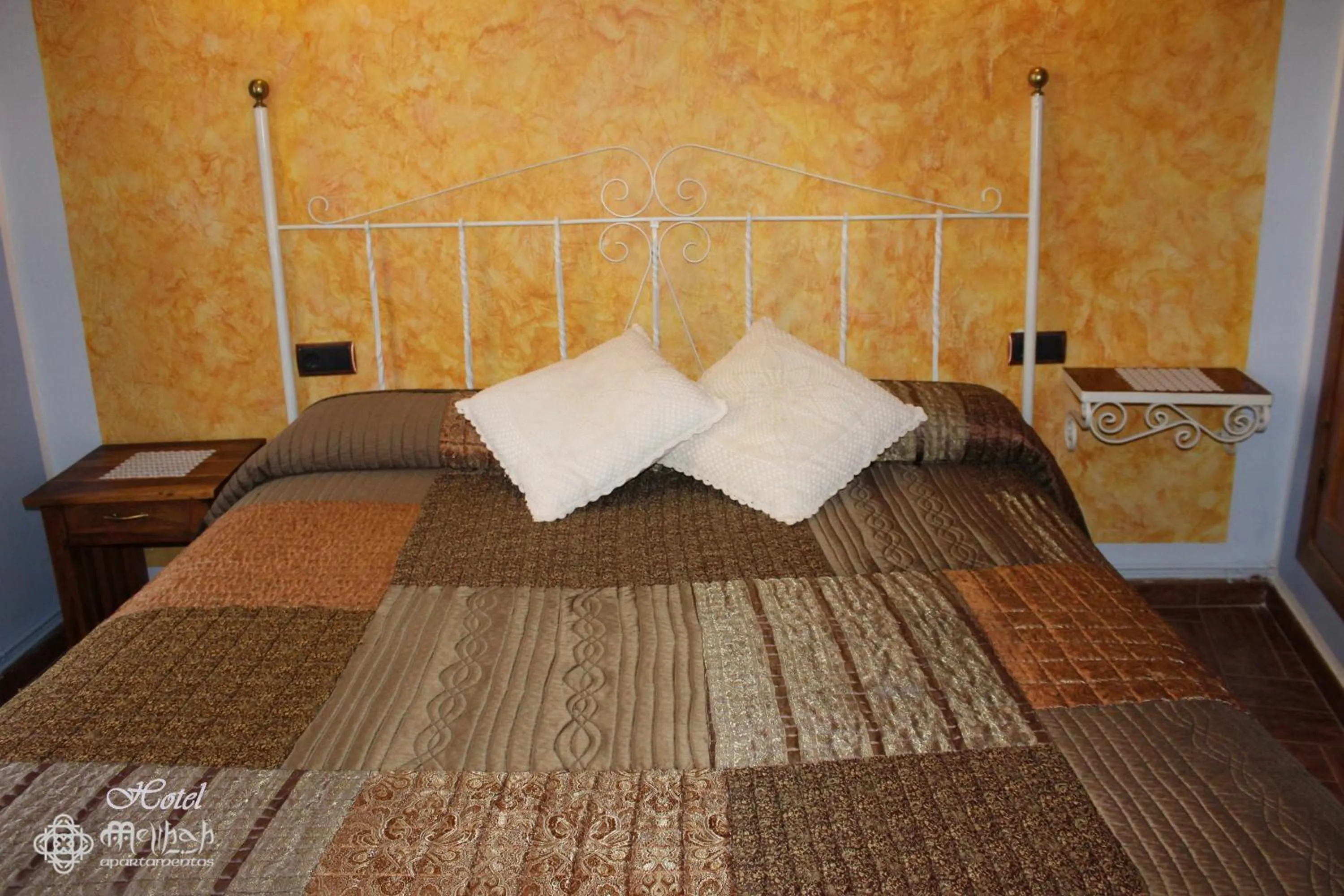Bed in Hotel Apartamentos Melihah