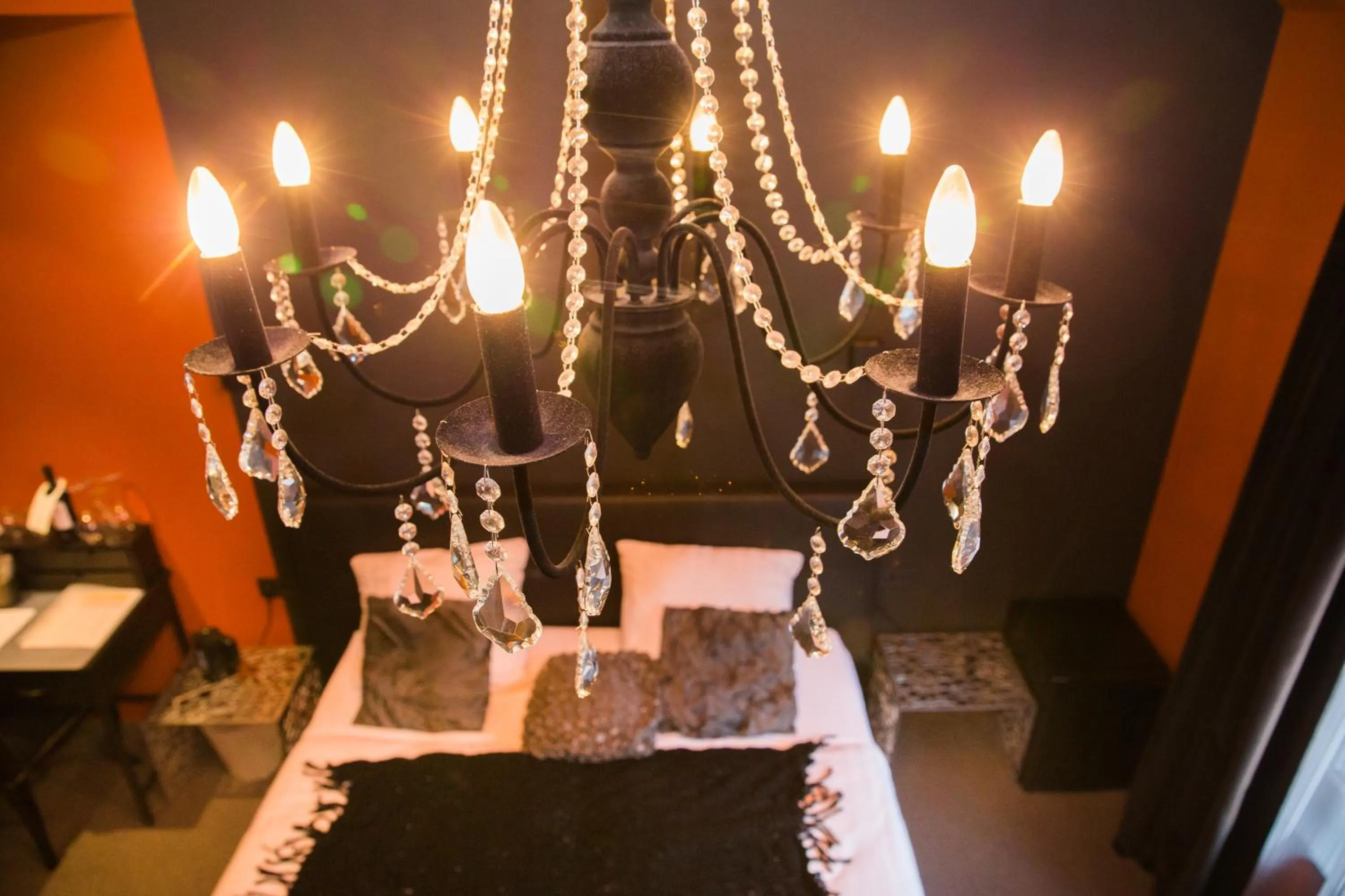 Decorative detail, Bed in Hotel Moon