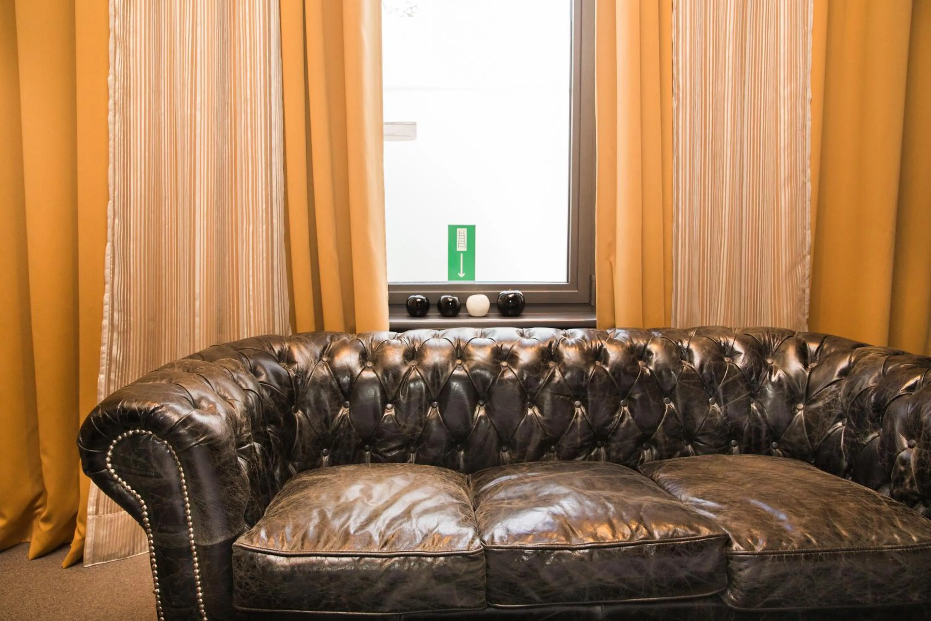 Seating area in Hotel Moon