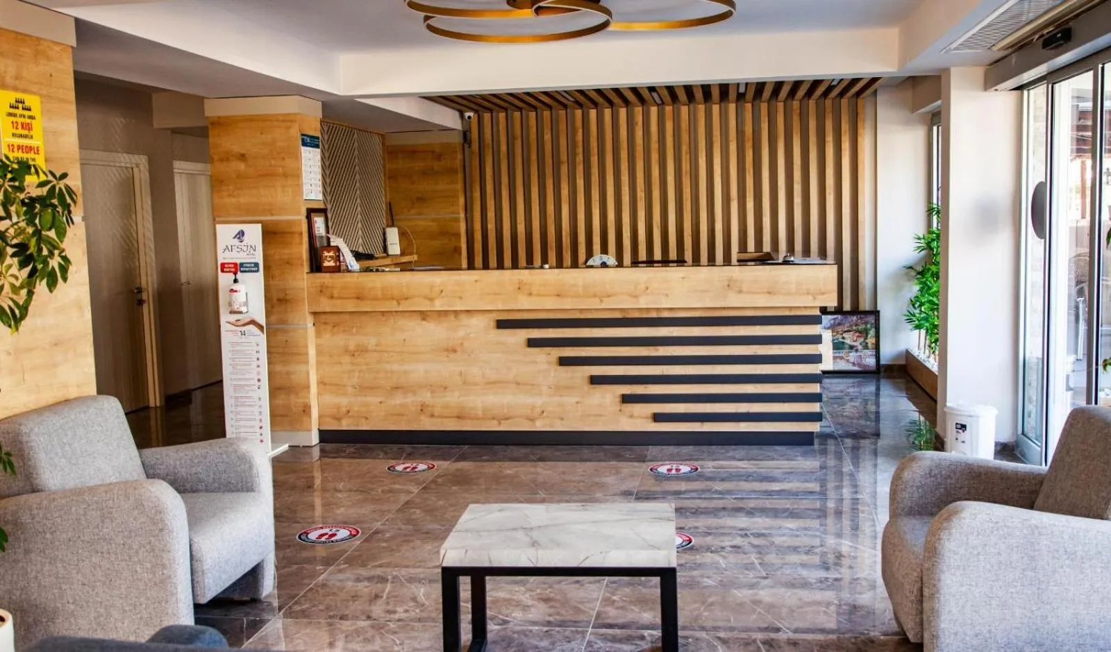 Lobby or reception in Afsin Hotel