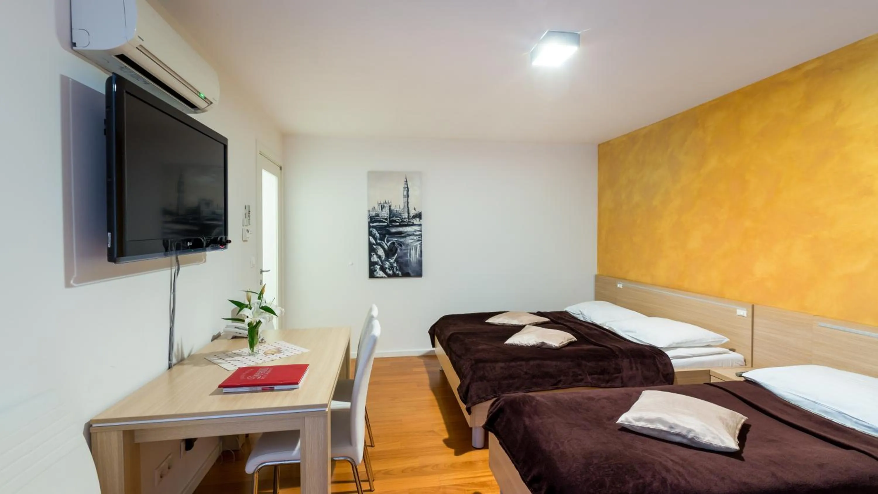 Living room, Bed in Dream Hotel