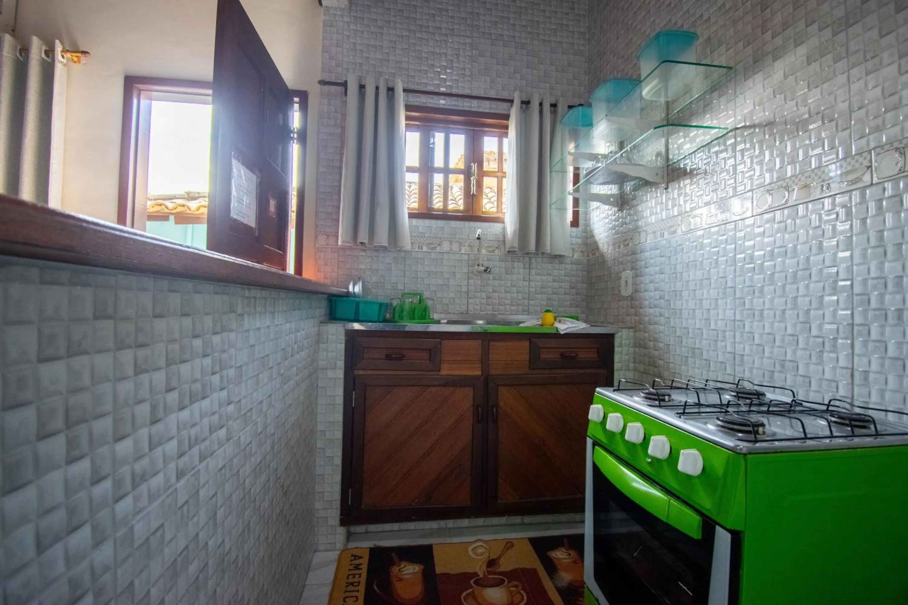 Kitchen or kitchenette in Flats Tartaruga Búzios