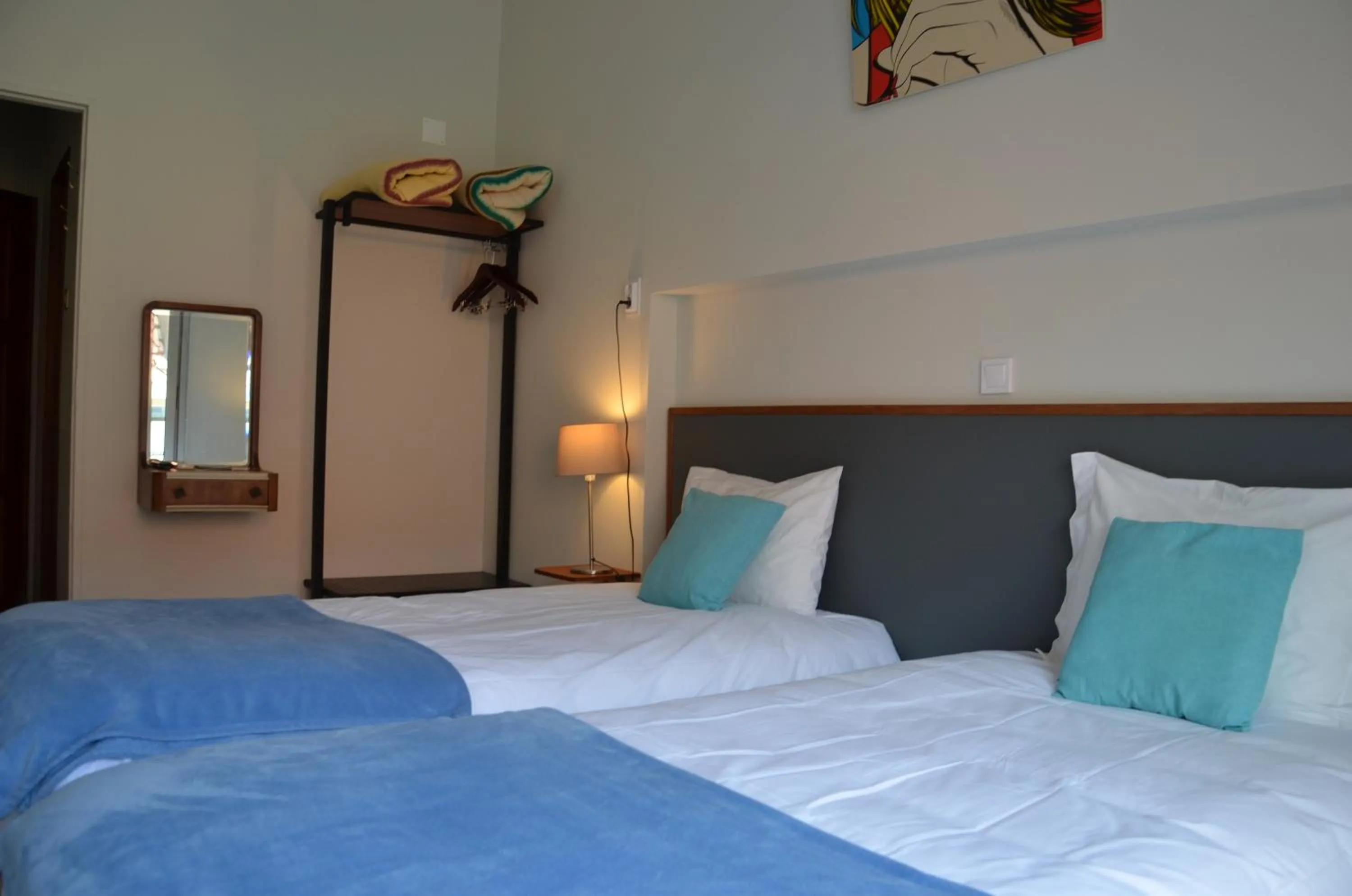 Bed in Hotel Girassol