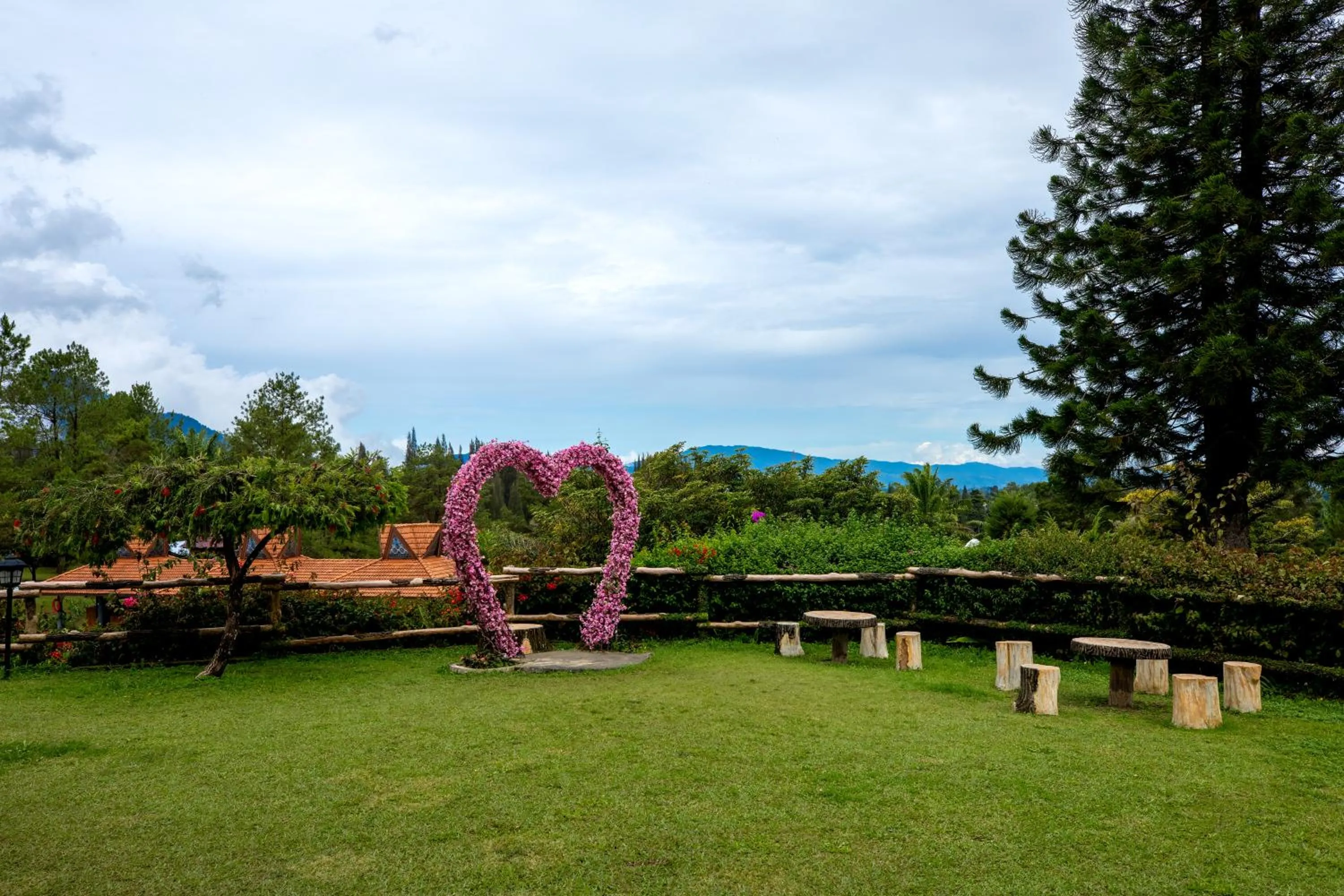Garden view in Sinabung Hills Berastagi
