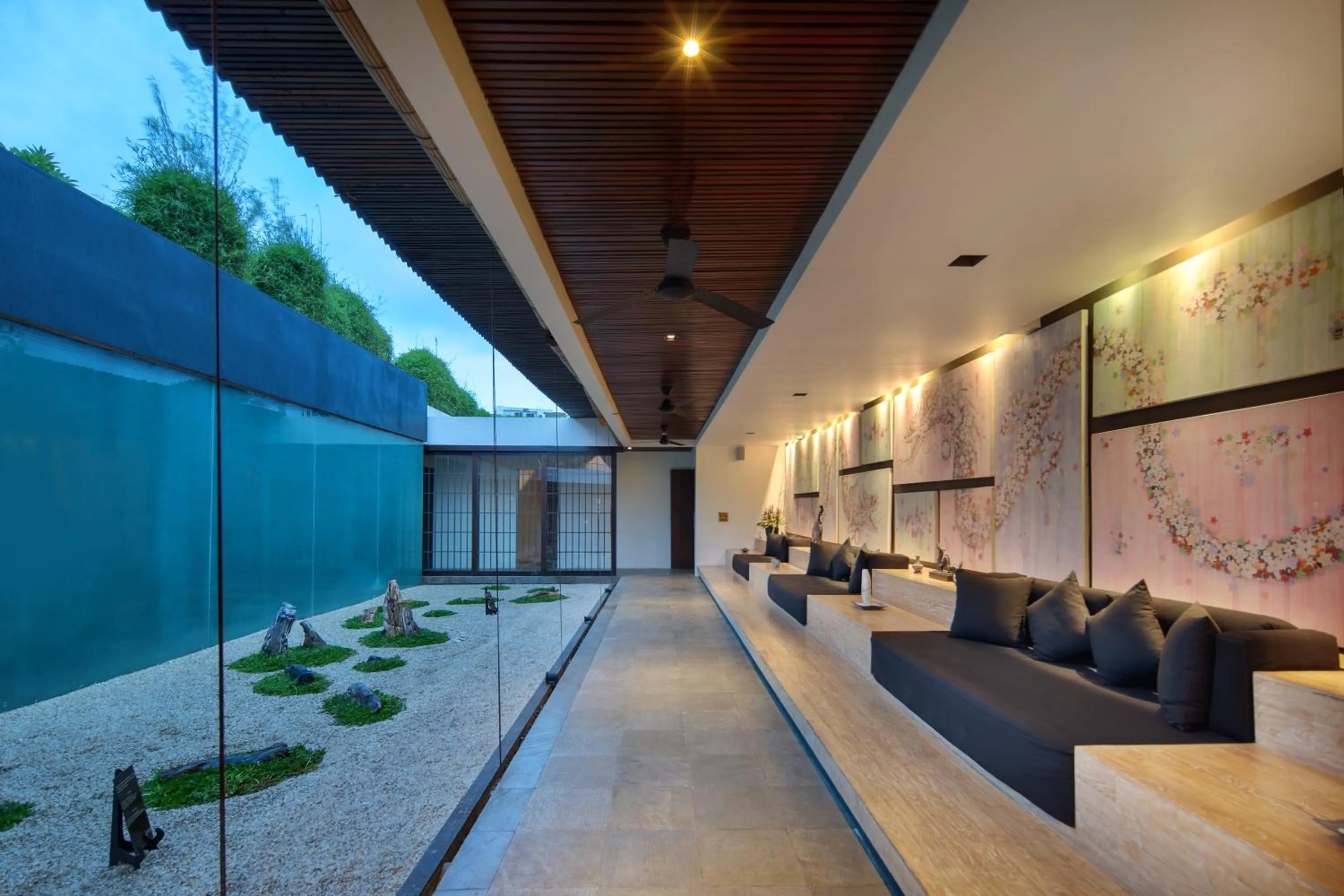 Lobby or reception in The Seiryu Boutique Bali Villas