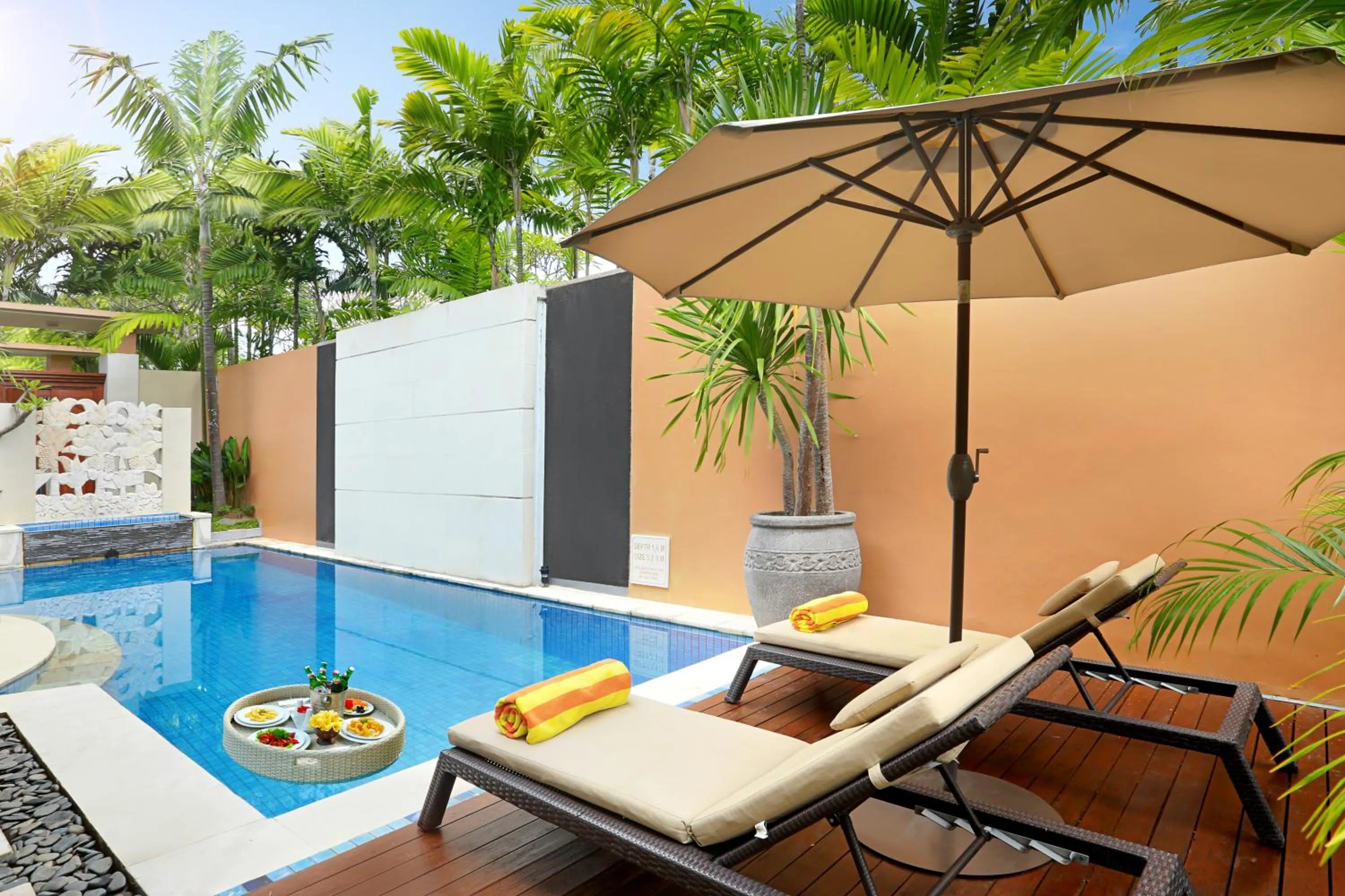 Pool view in Bhavana Private Villas