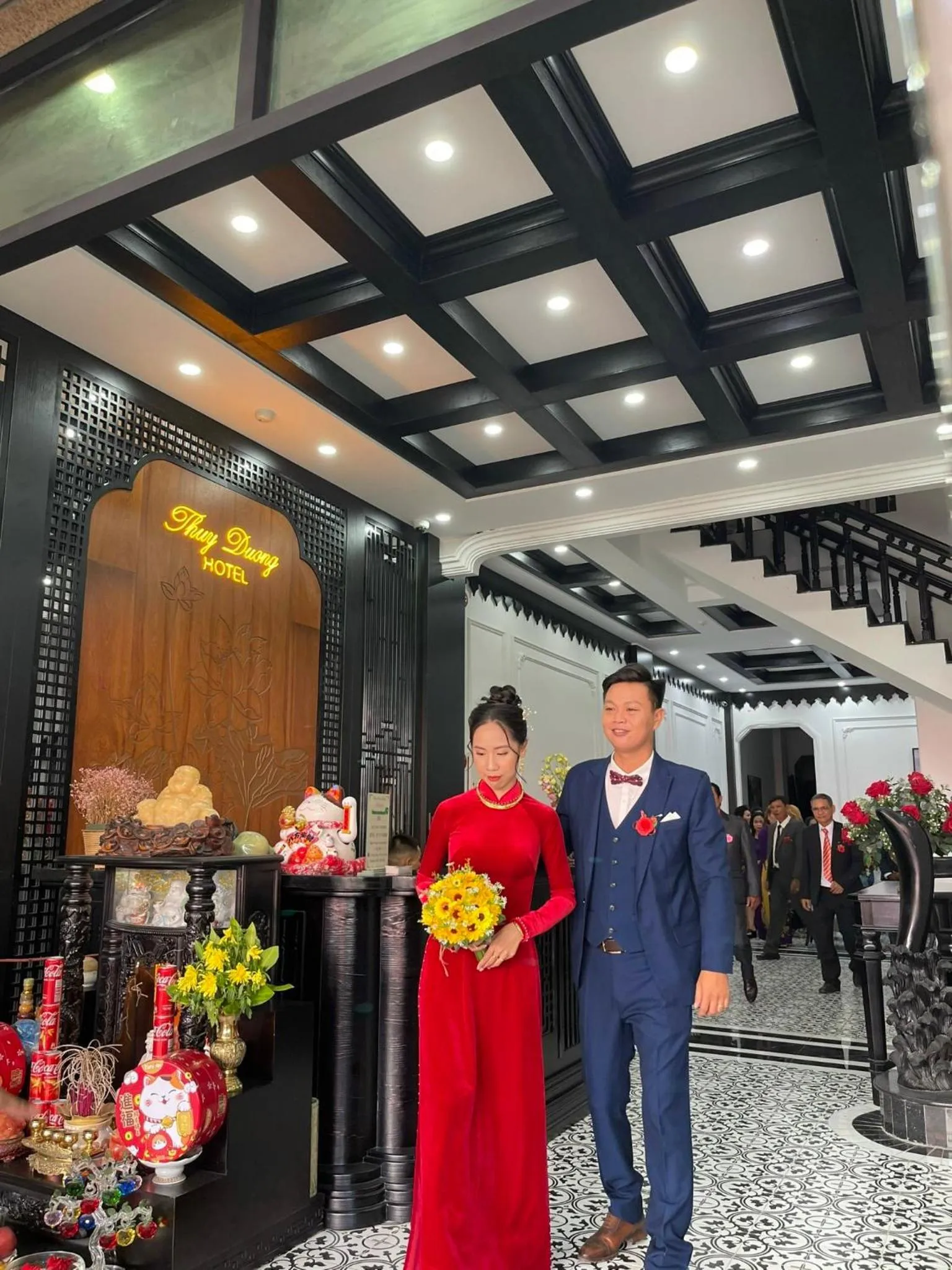 group of guests in Thuy Duong Boutique Hotel Hue