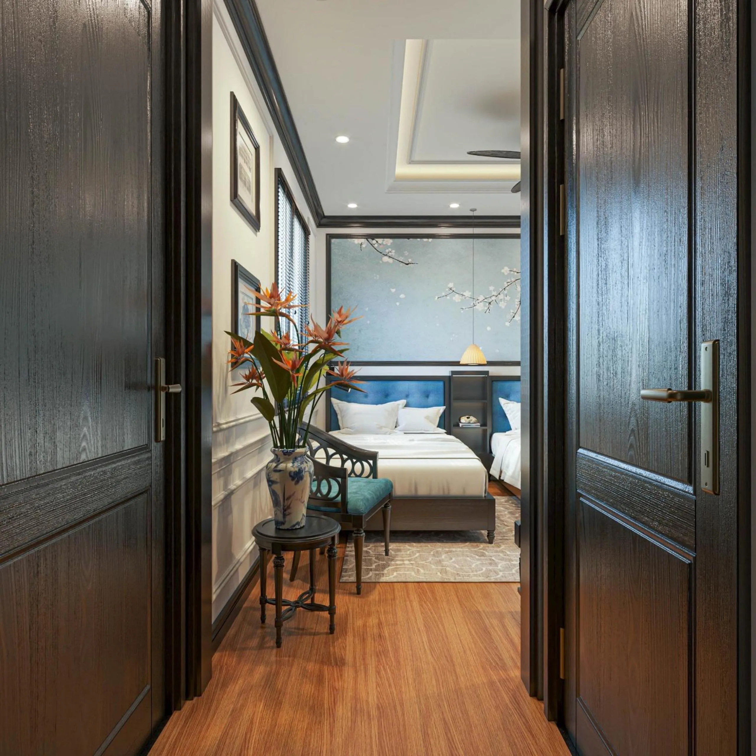 Bed in Thuy Duong Boutique Hotel Hue