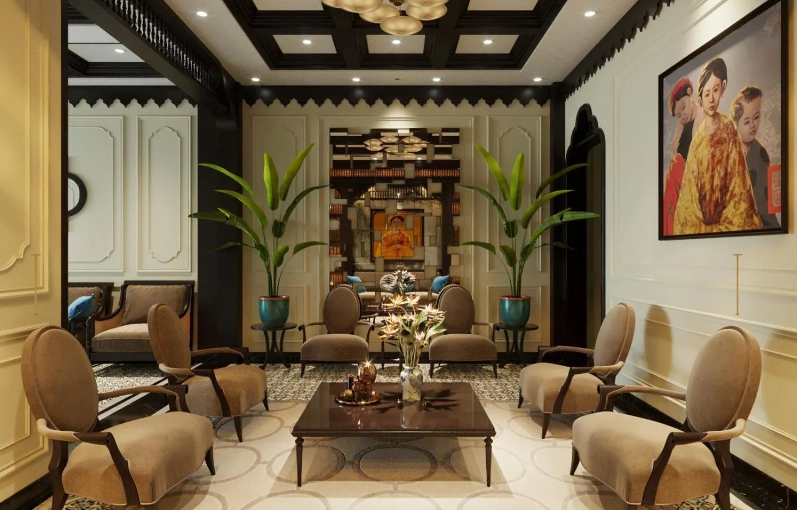 Living room in Thuy Duong Boutique Hotel Hue