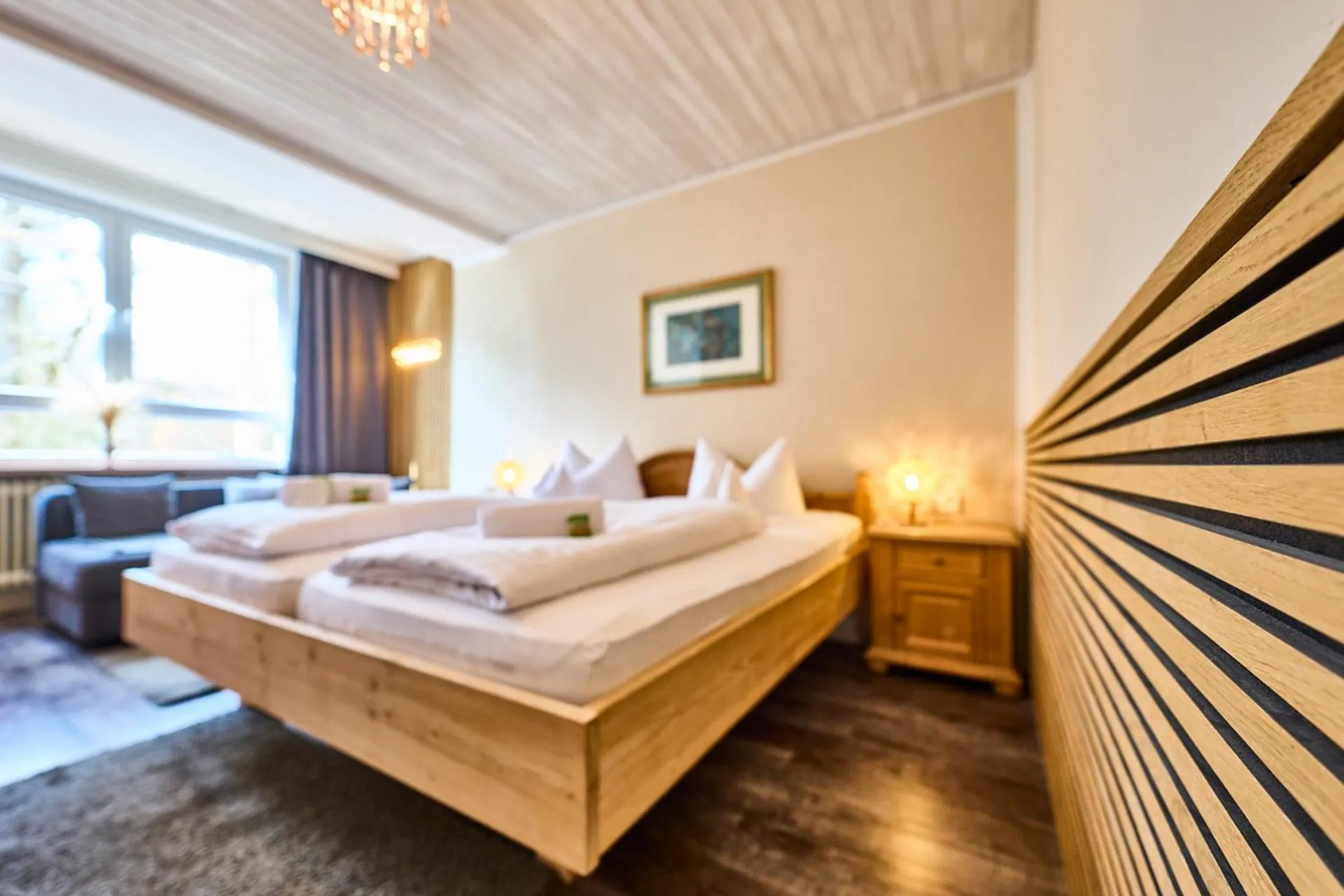 Photo of the whole room, Bed in Hotel Waldgasthof Buchenhain