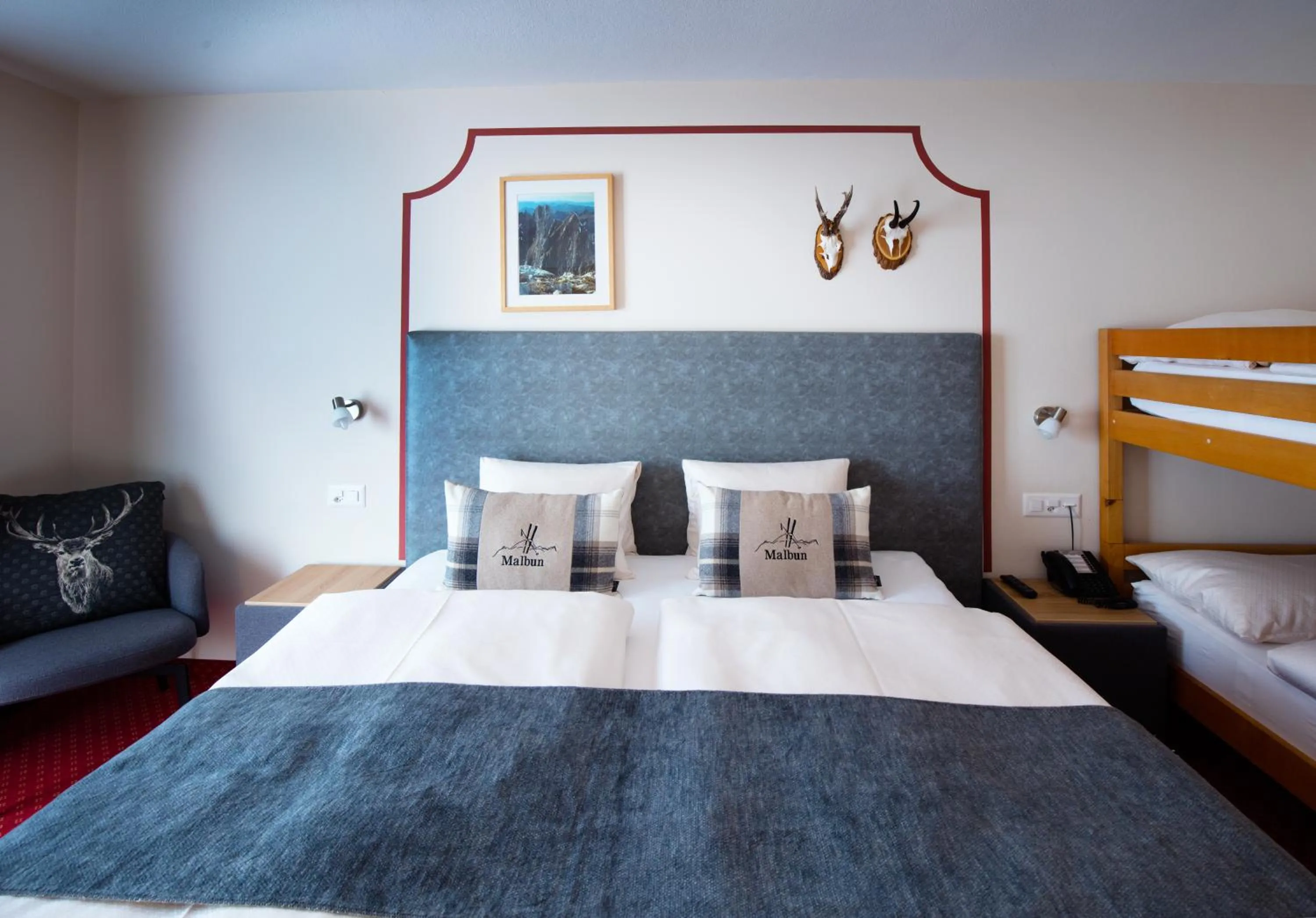 Bed in Hotel TURNA Malbun