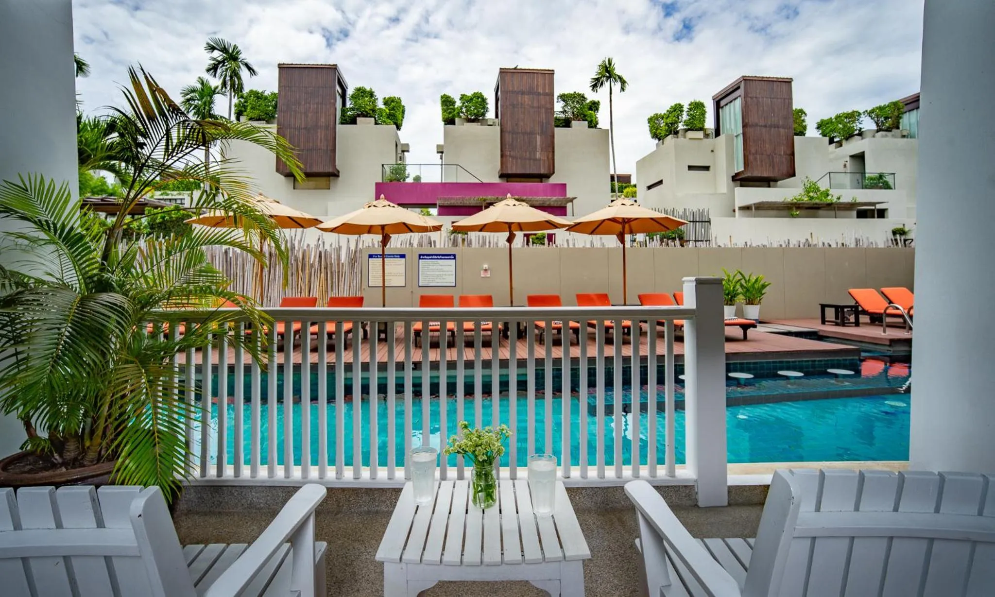 Pool view in Loligo Resort Hua Hin