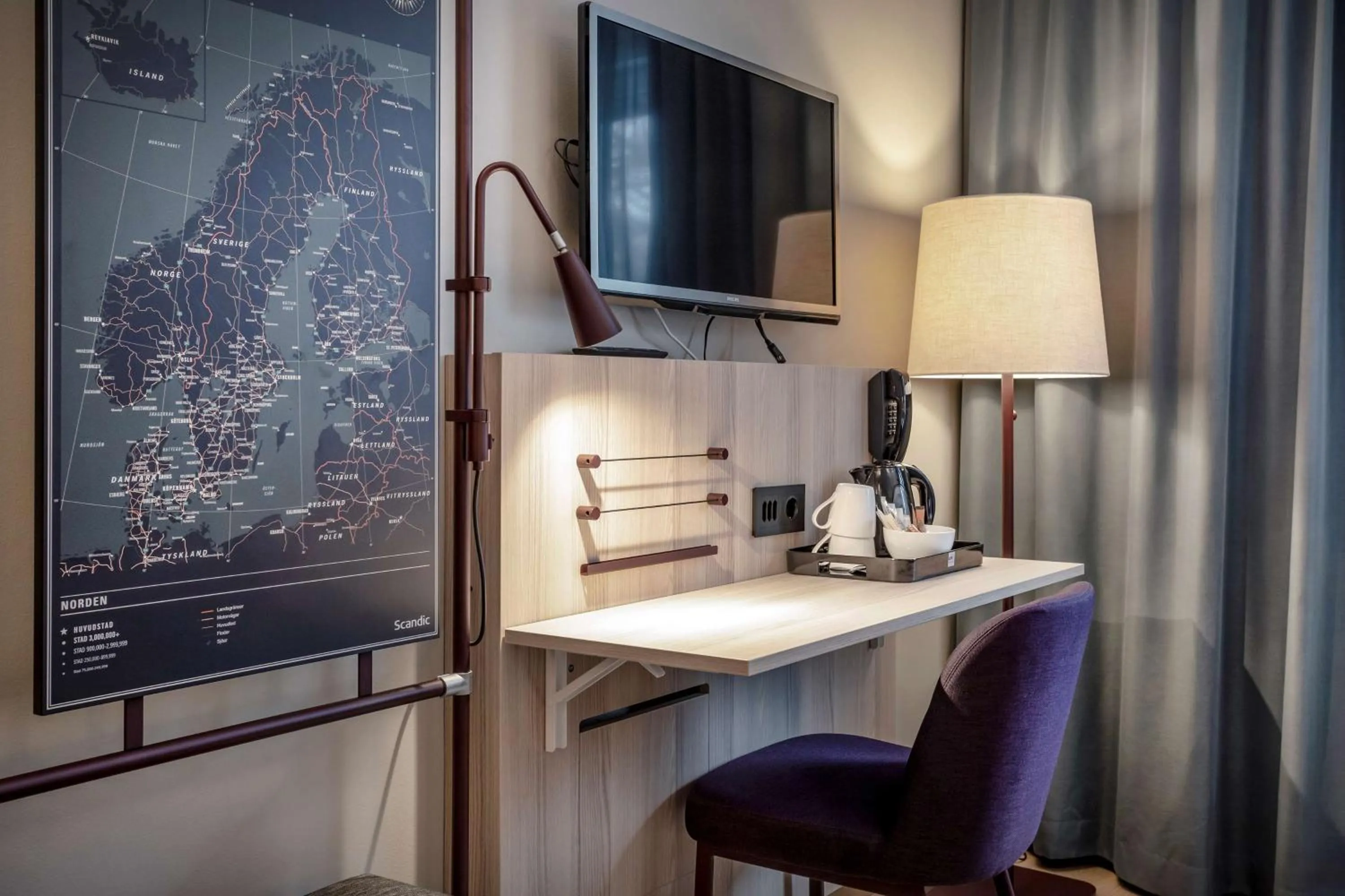 Bedroom in Scandic Linköping Väst