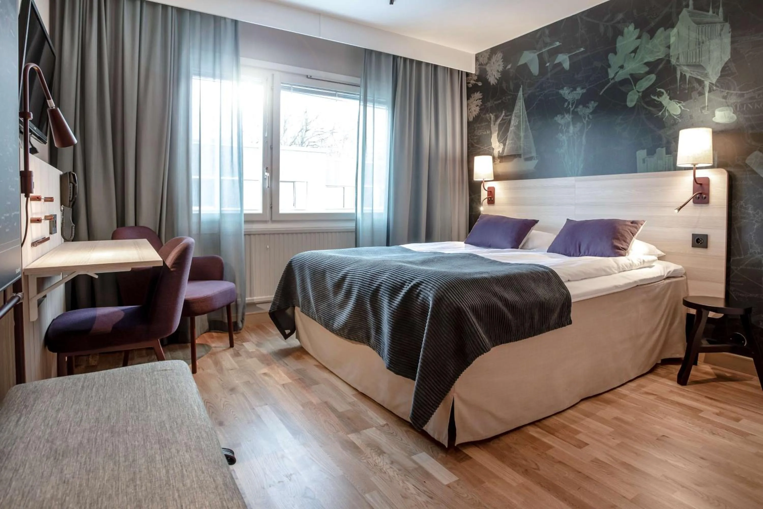 Bedroom, Bed in Scandic Linköping Väst