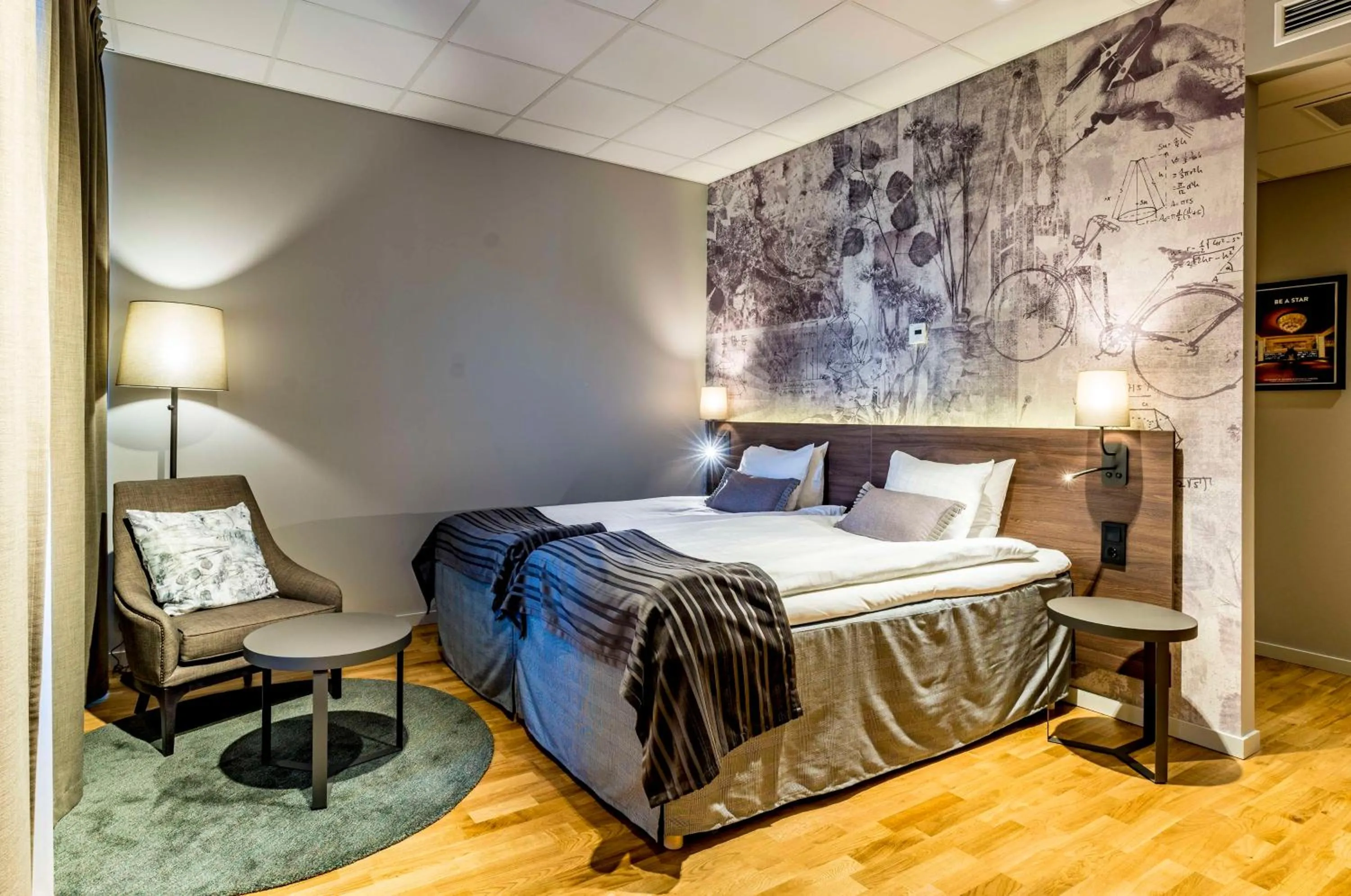 Bedroom, Bed in Scandic Frimurarehotellet