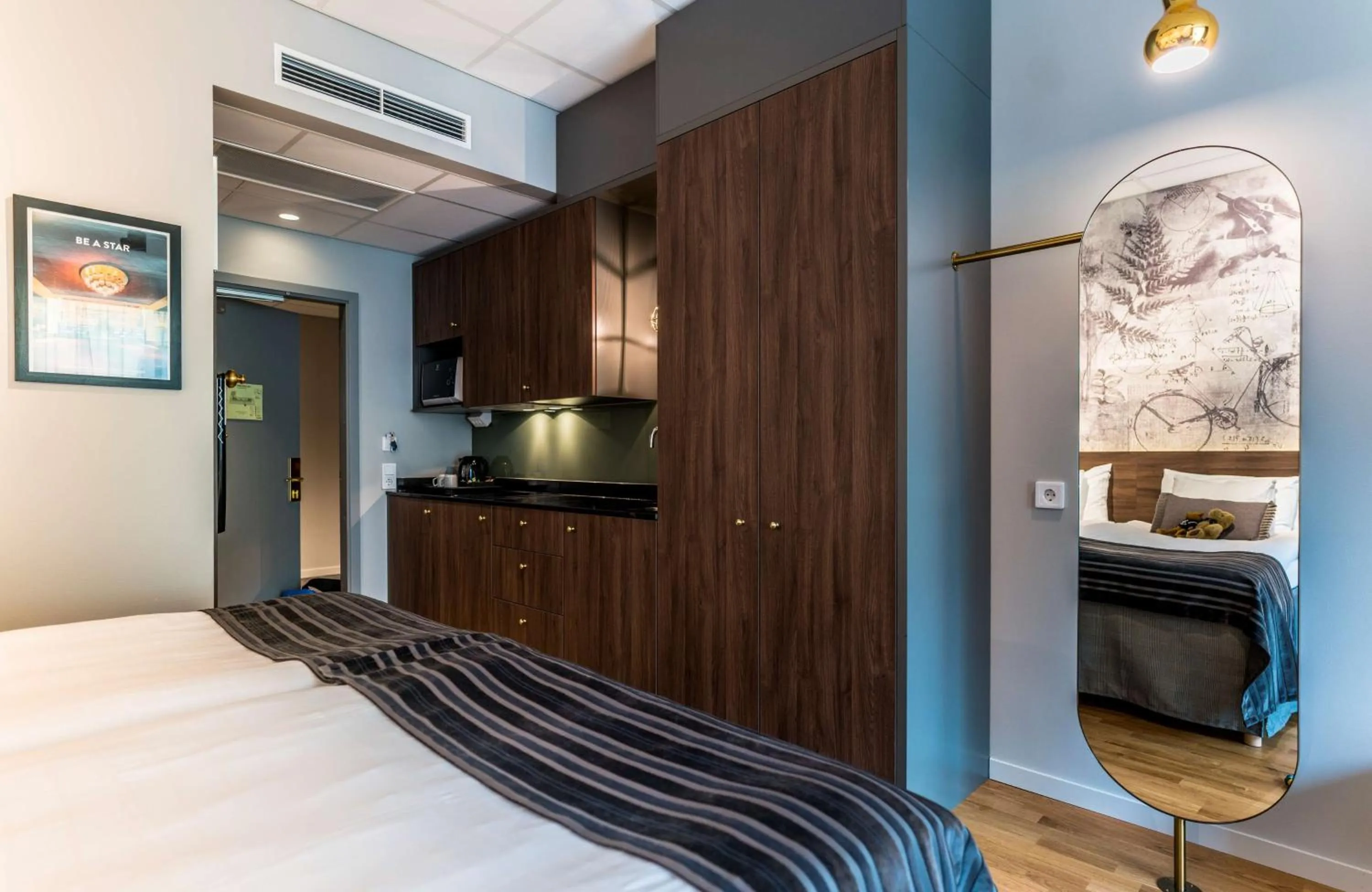 Bedroom, Bed in Scandic Frimurarehotellet