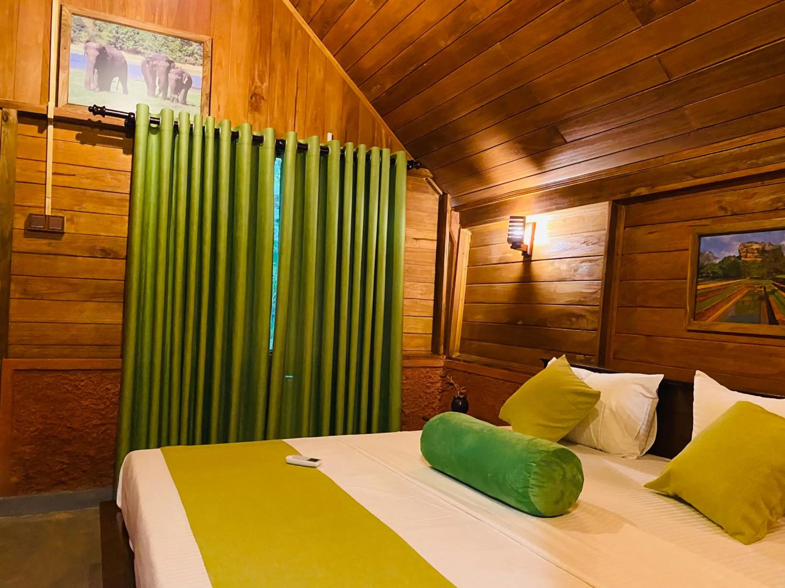 Bed in Sigiriya Ranasinghe Nature Villa & Cabana