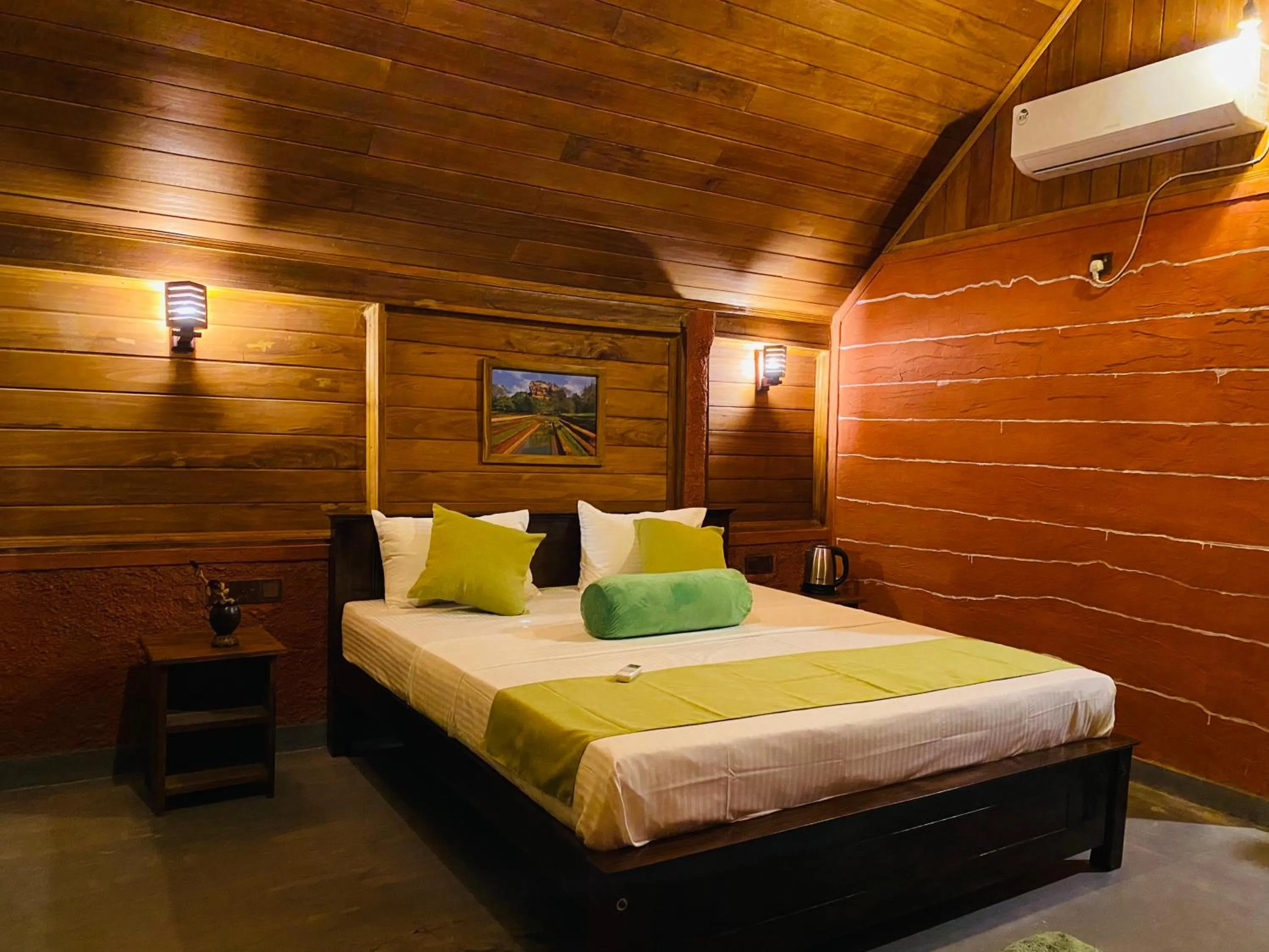 Bed in Sigiriya Ranasinghe Nature Villa & Cabana